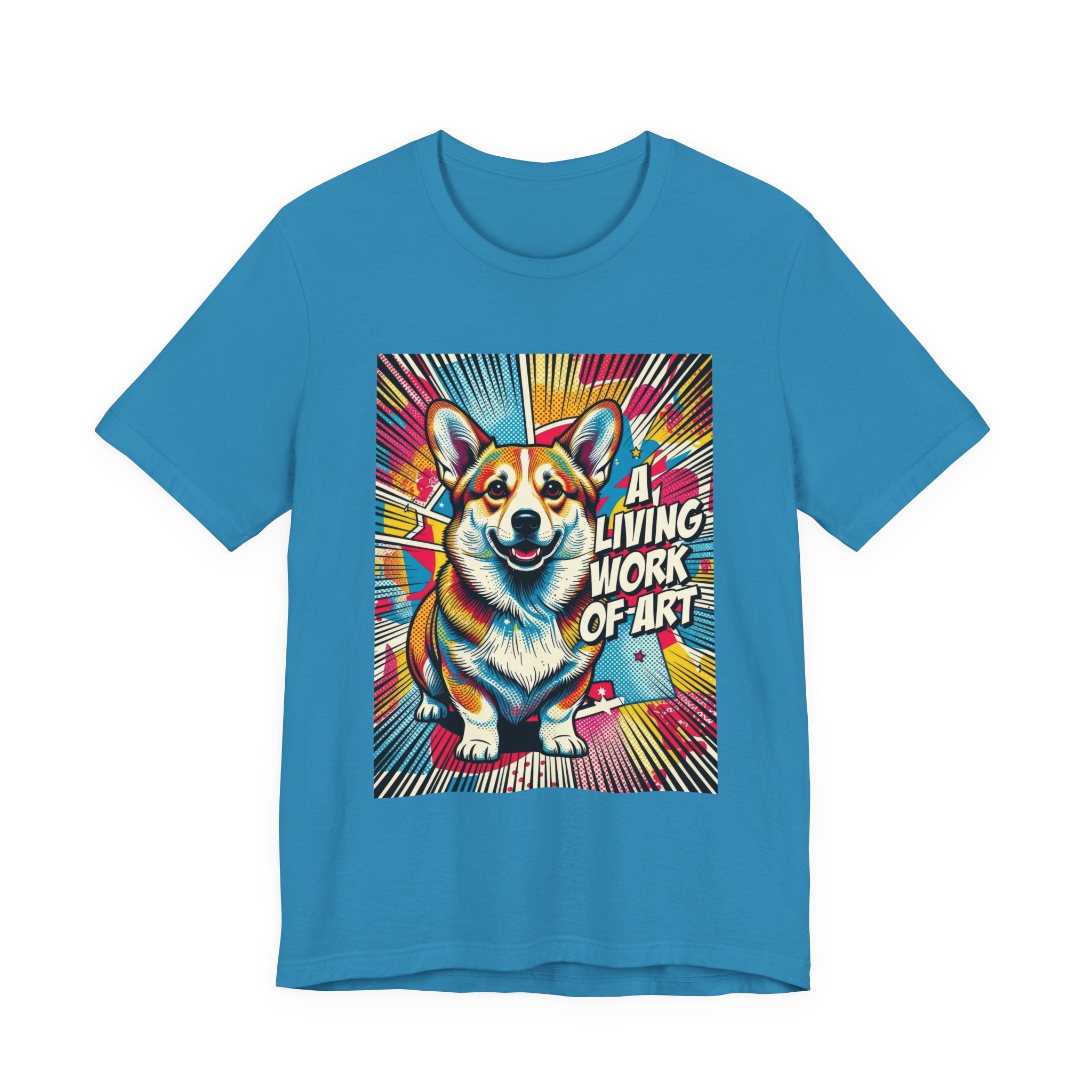 Corgi T Shirt | Living Work of Art Collection | Pop Art