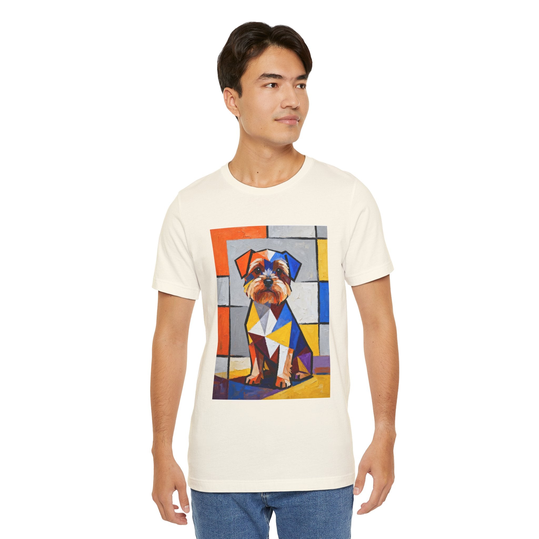 Yorkipoo T Shirt | Living Work of Art Collection | Cubist Style