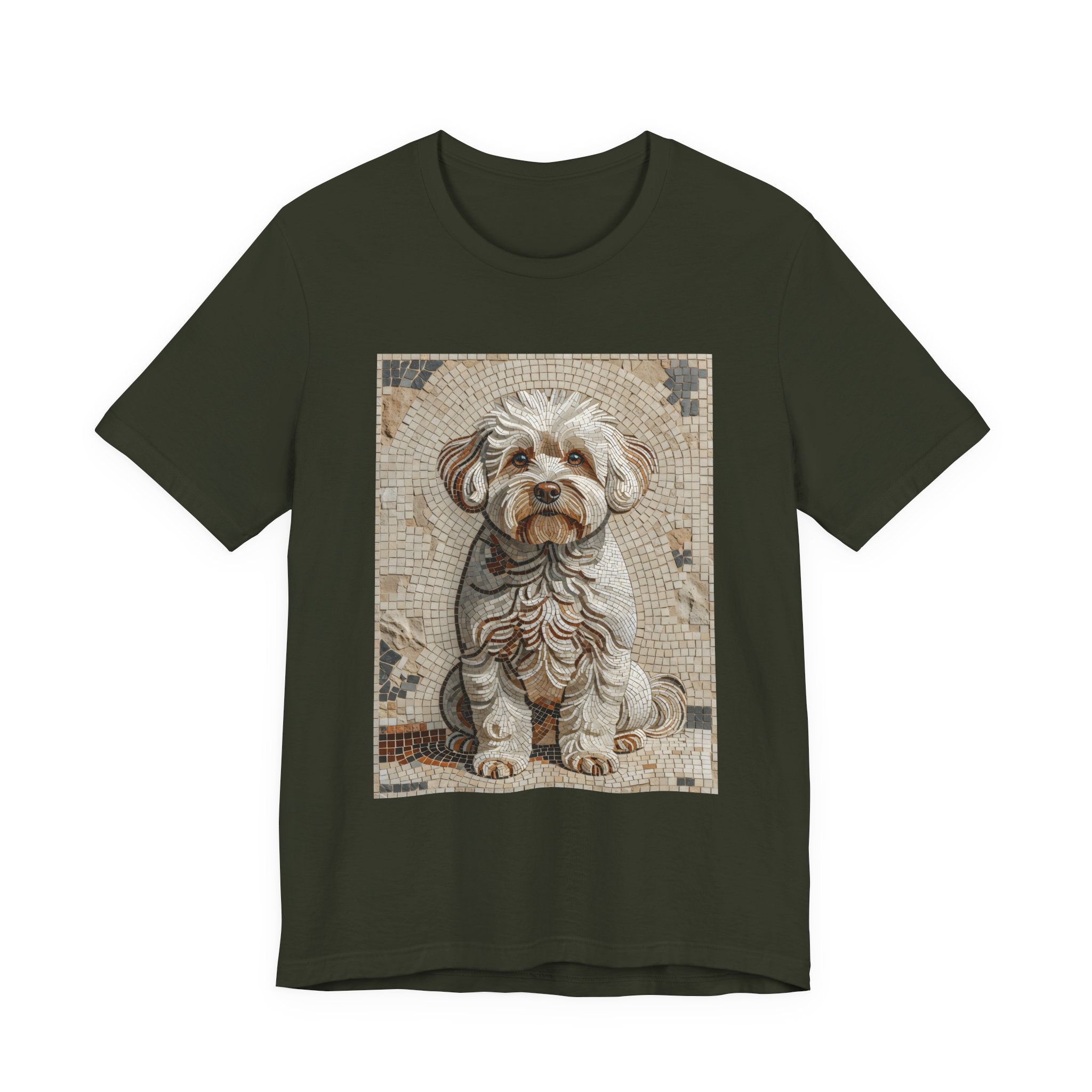Bichon Frise T Shirt | Living Work of Art Collection | Mosaic Style