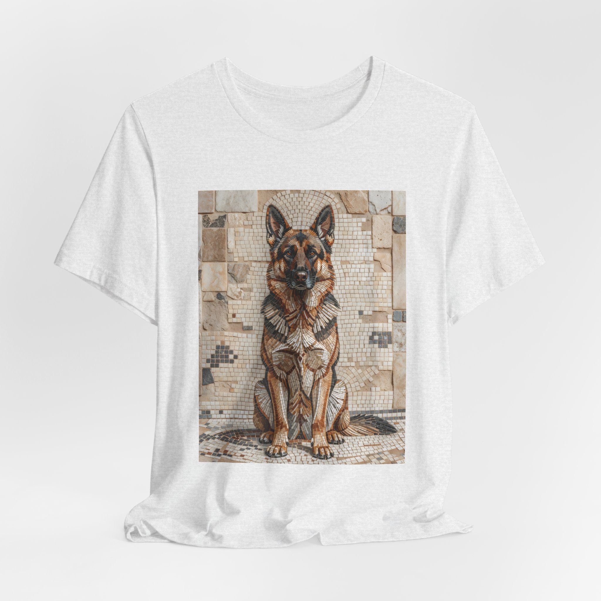 German Shepherd T Shirt | Living Work of Art Collection | Mosaic Style