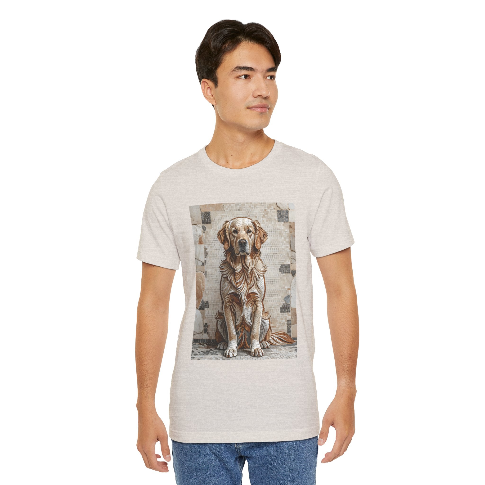 Golden Retriever T Shirt | Living Work of Art Collection | Mosaic Style