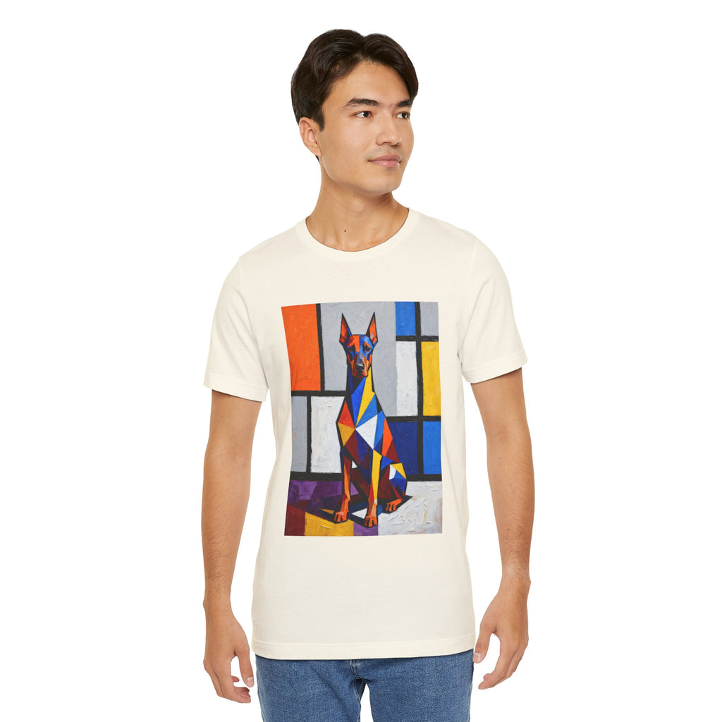 Doberman Pinscher T Shirt | Living Work of Art Collection | Cubist Style