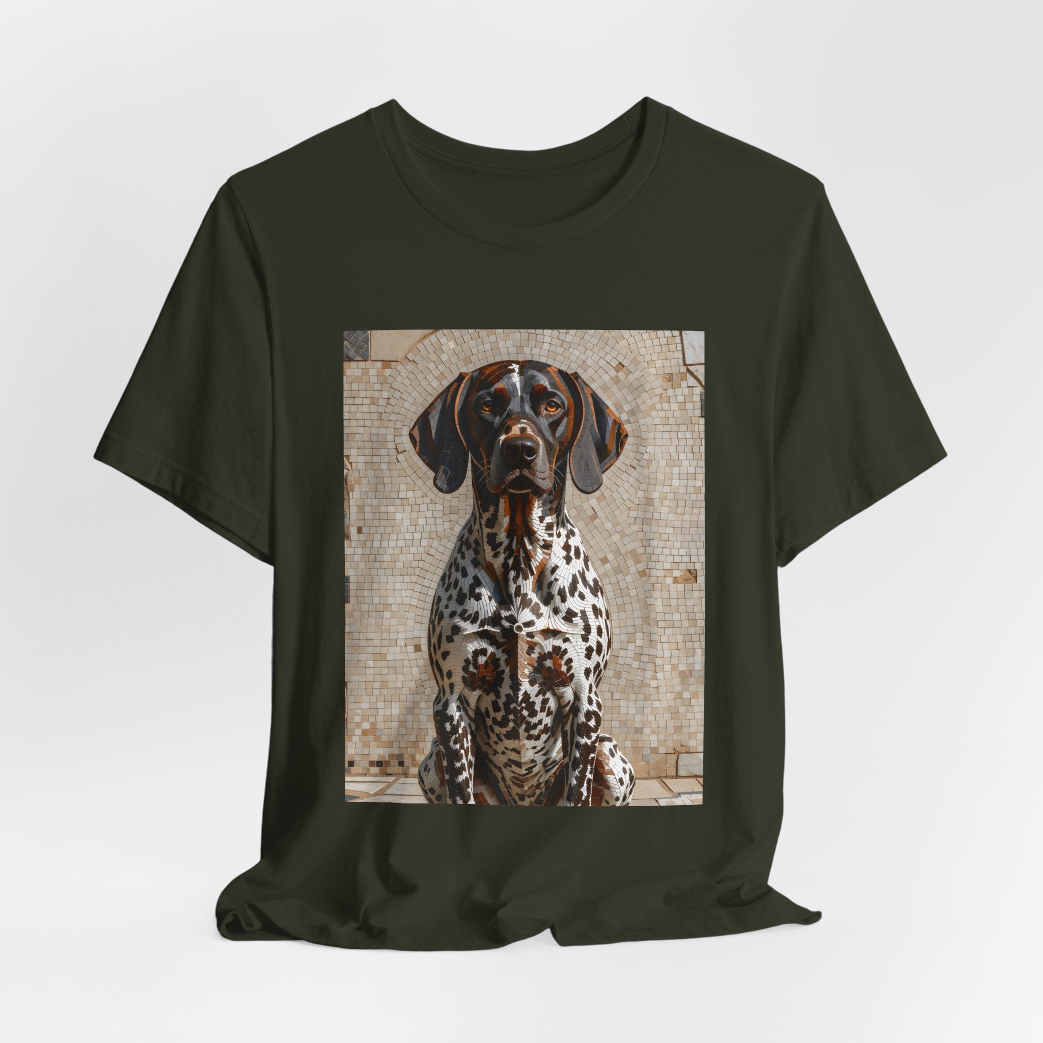 German Shorthaired Pointer T Shirt | Living Work of Art Collection | Mosaic Style