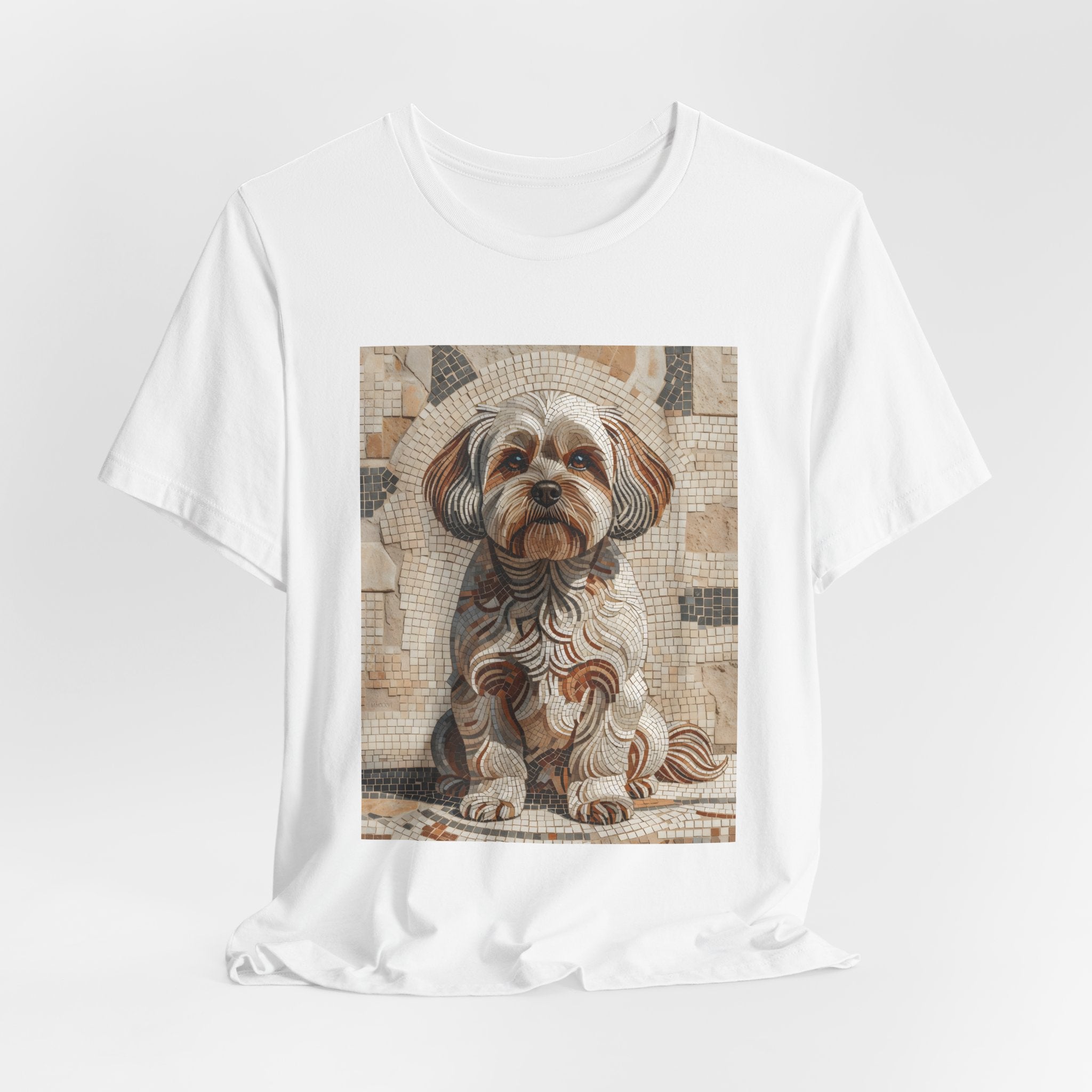 Shih-Poo T Shirt | Living Work of Art Collection | Mosaic Style