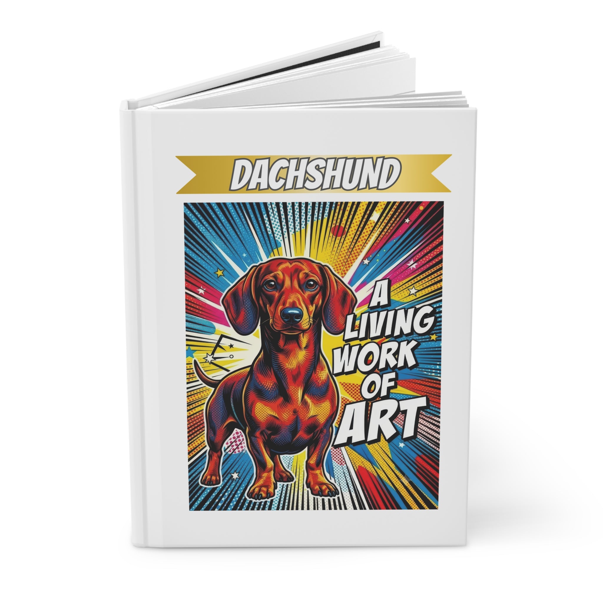 Dachshund Notebook | Living Work of Art Collection | Pop Art