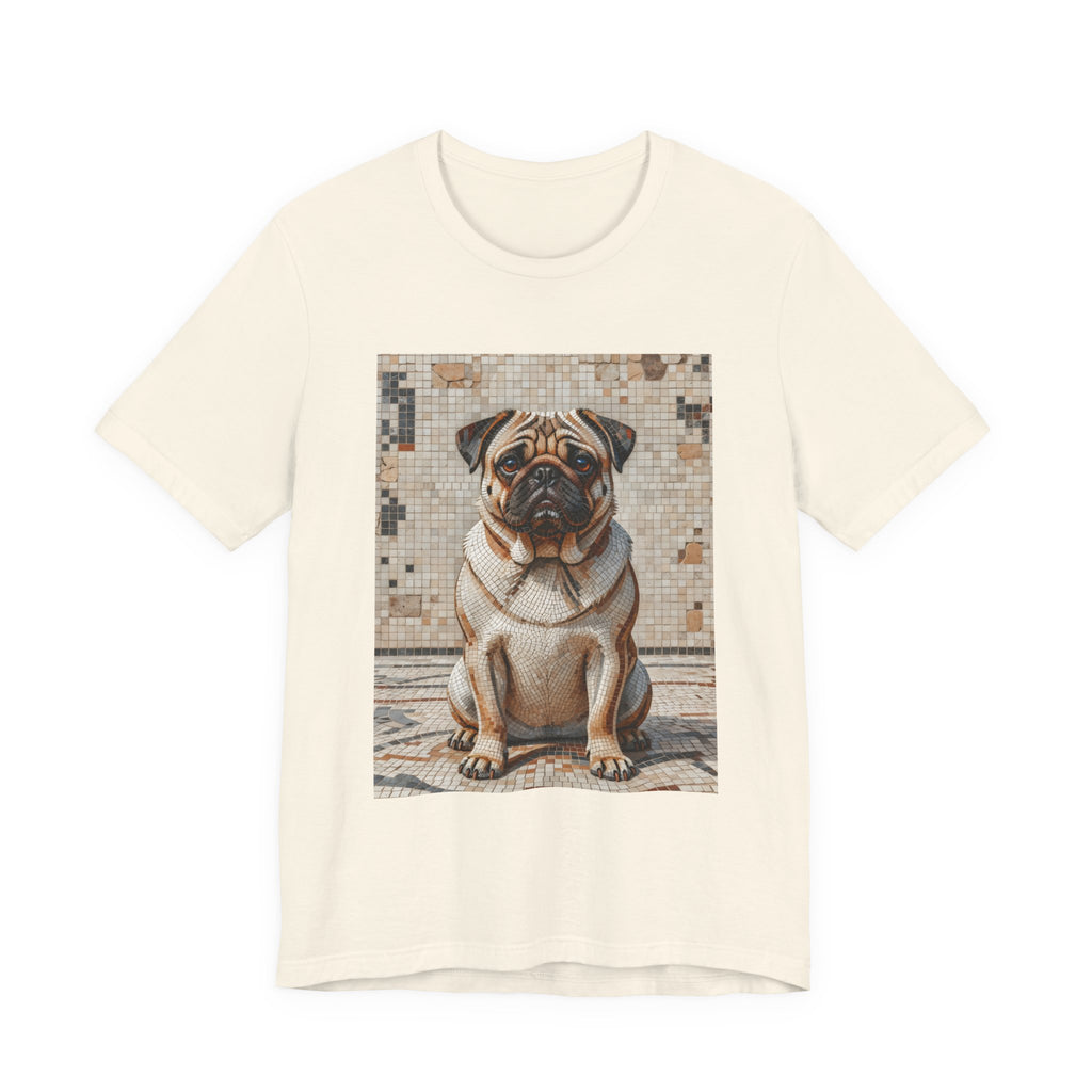 Pug T Shirt | Living Work of Art Collection | Mosaic Style