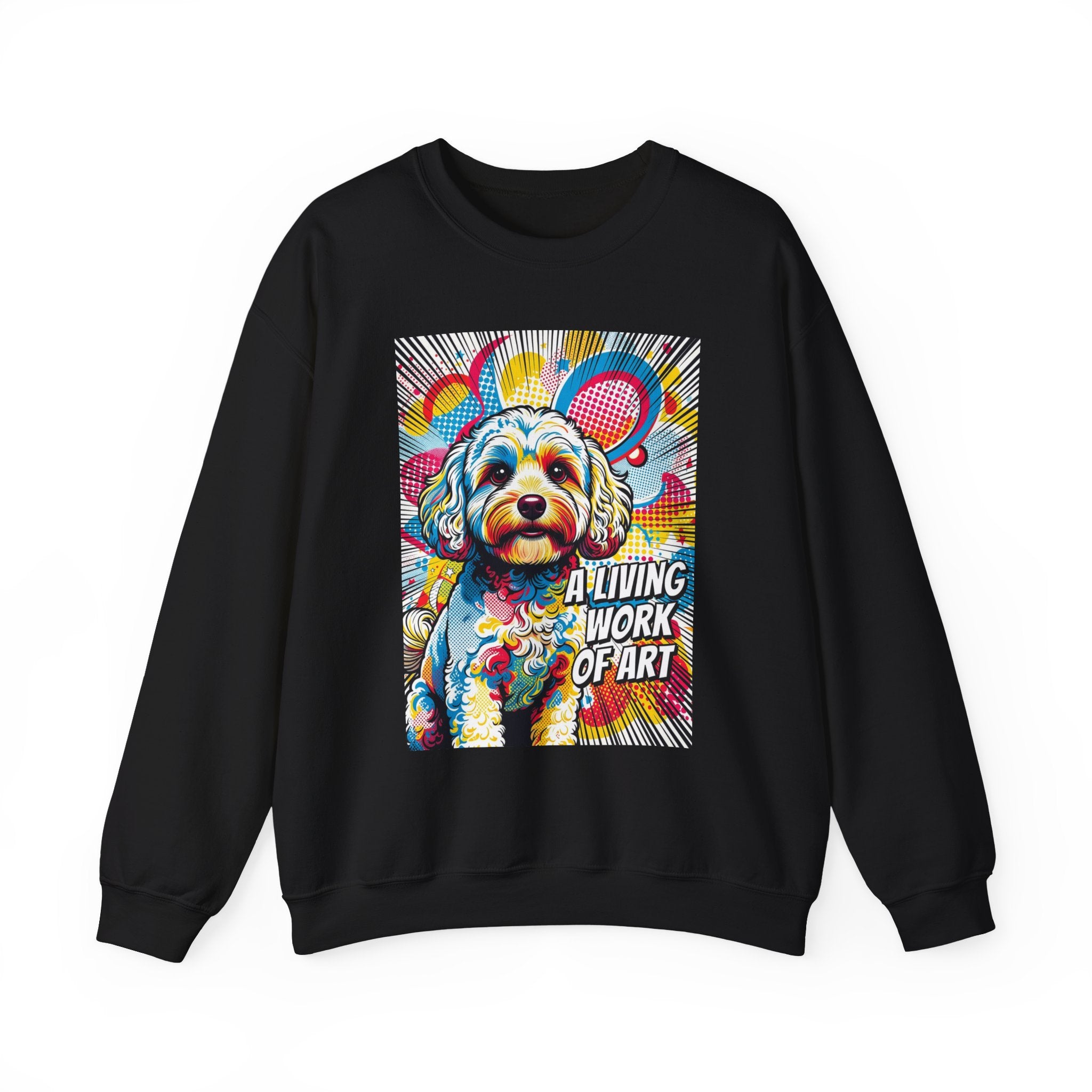 Cavapoo Sweatshirt | Living Work of Art Collection | Pop Art