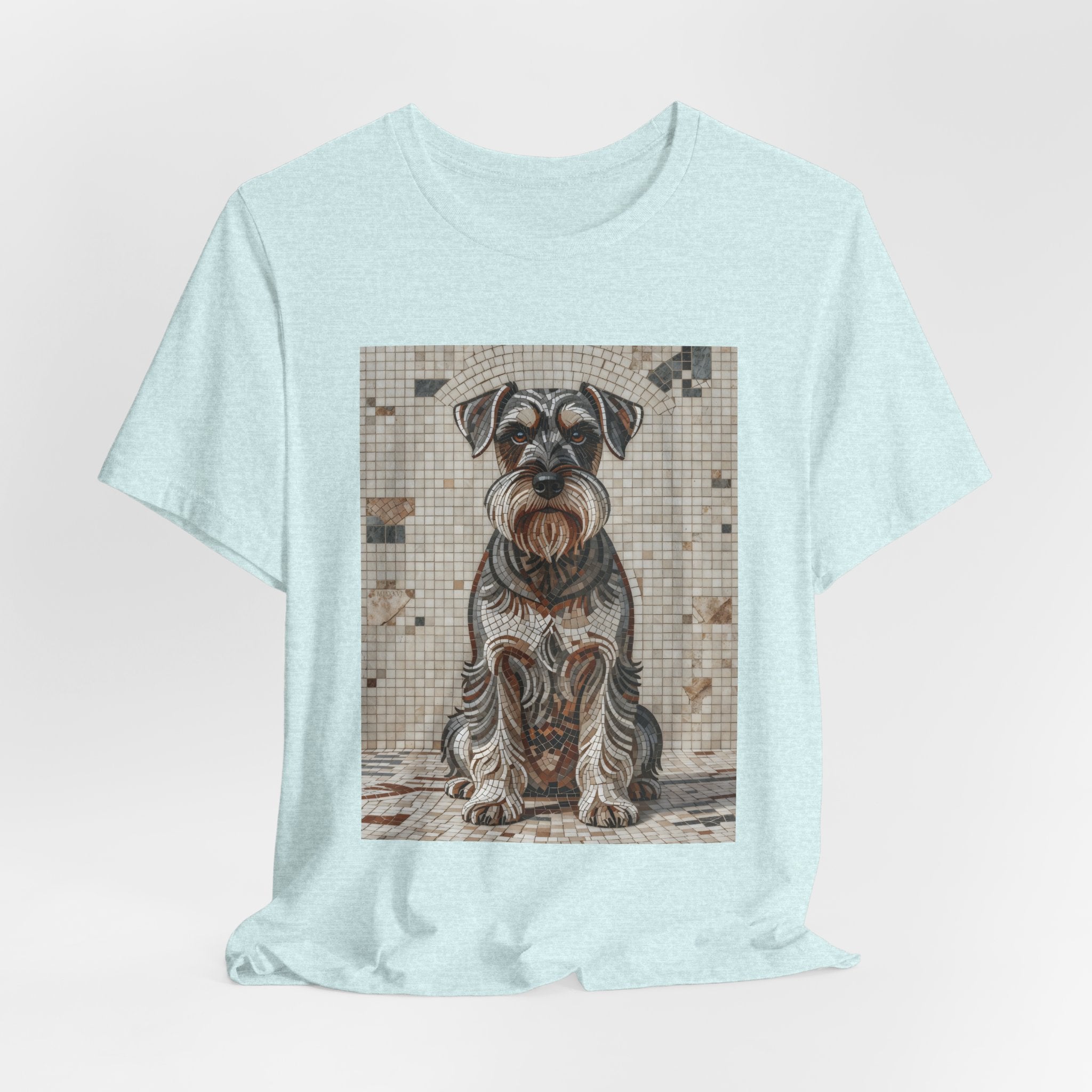 Schnauzer T Shirt | Living Work of Art Collection | Mosaic Style