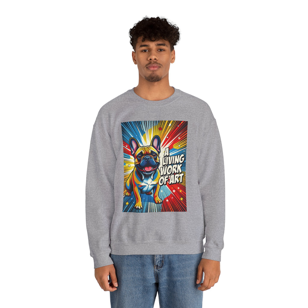 French Bulldog Sweatshirt | Living Work of Art Collection | Pop Art