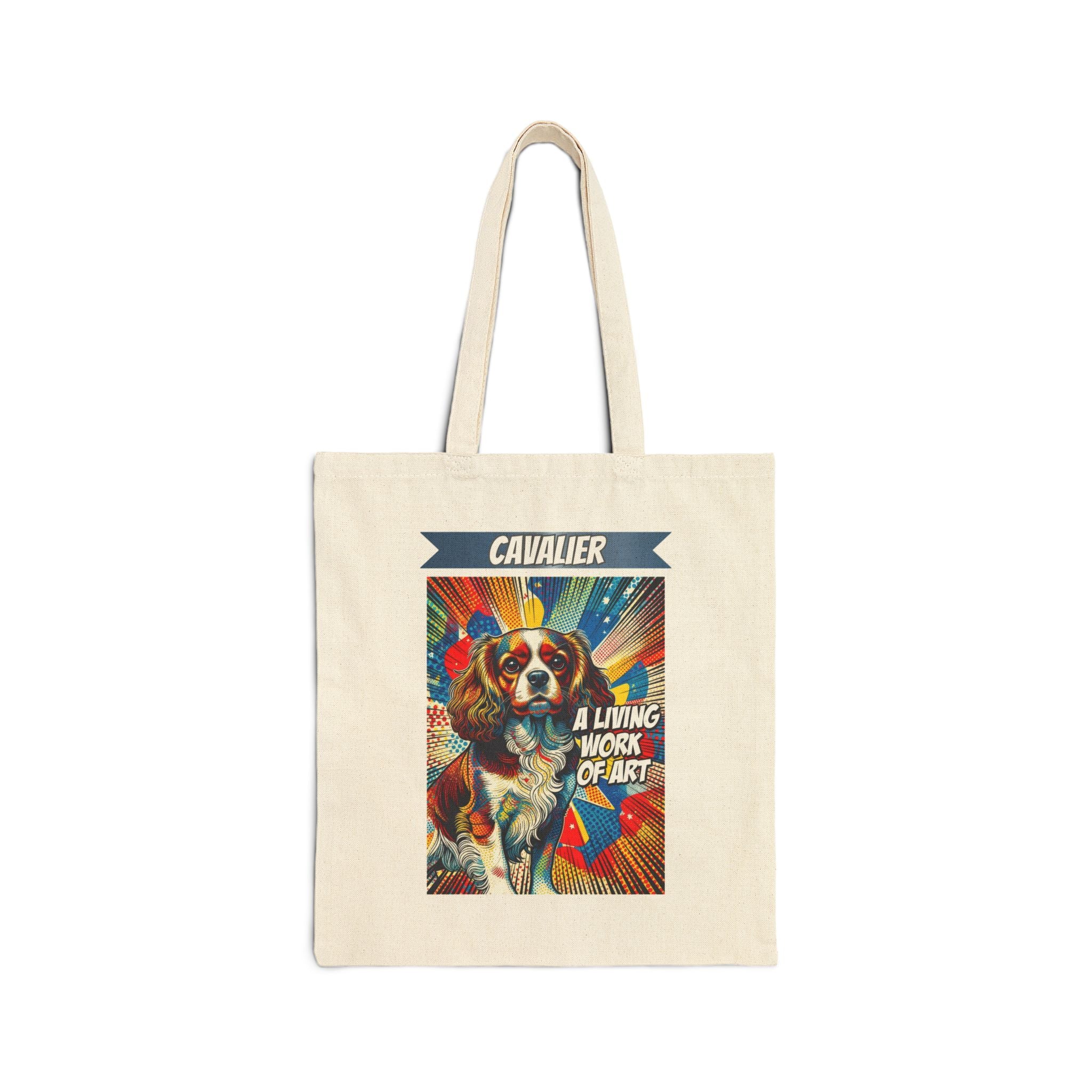 Cavalier King Charles Spaniel Tote Bag | Living Work of Art Collection | Pop Art