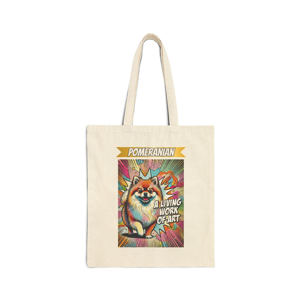 Pomeranian Tote Bag | Living Work of Art Collection | Pop Art