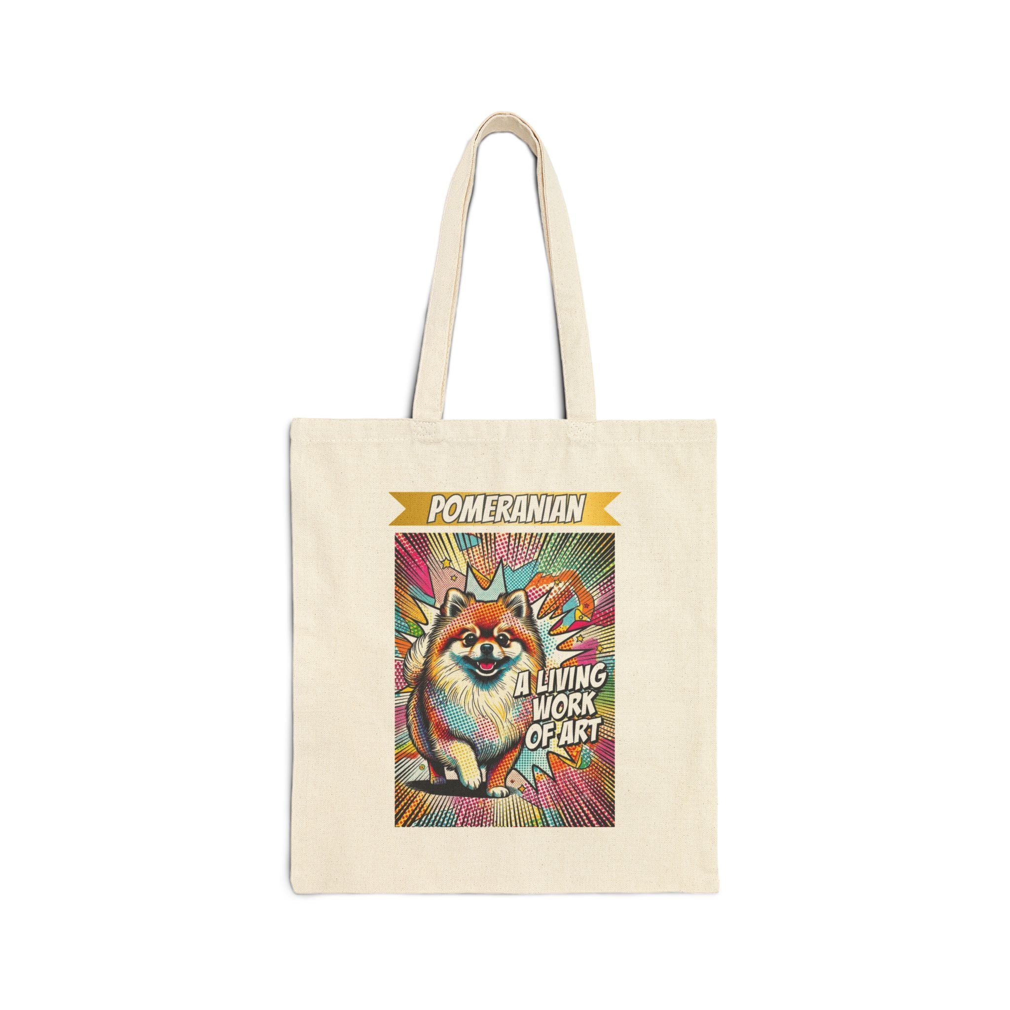 Pomeranian Tote Bag | Living Work of Art Collection | Pop Art