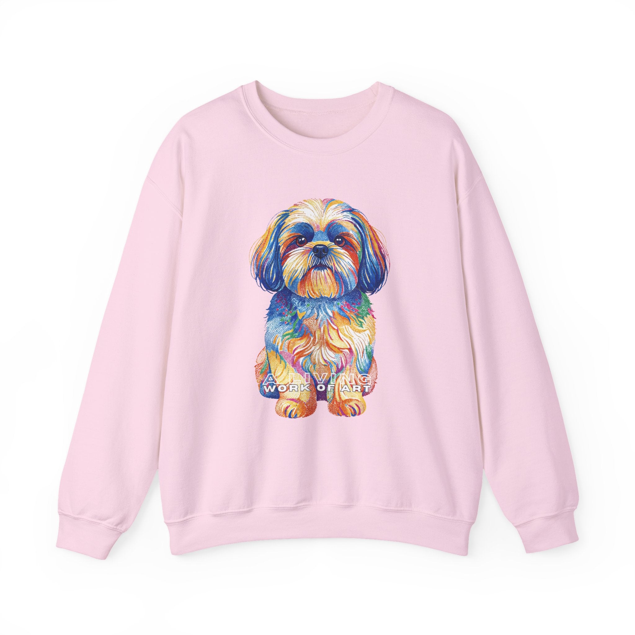 Shih Tzu Sweatshirt | Living Work of Art Collection | Pointillism Style