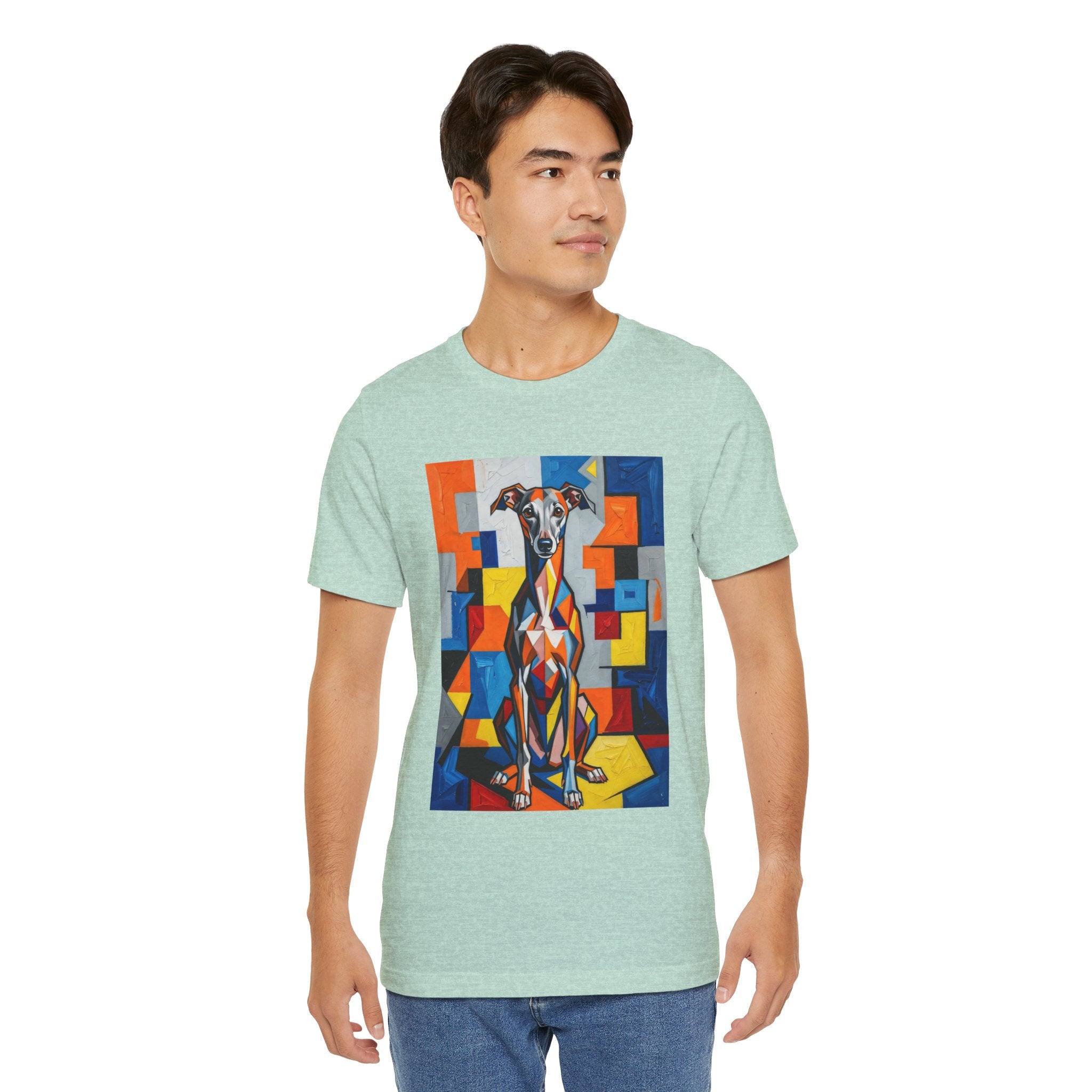 Italian Greyhound T Shirt | Living Work of Art Collection | Cubist Style