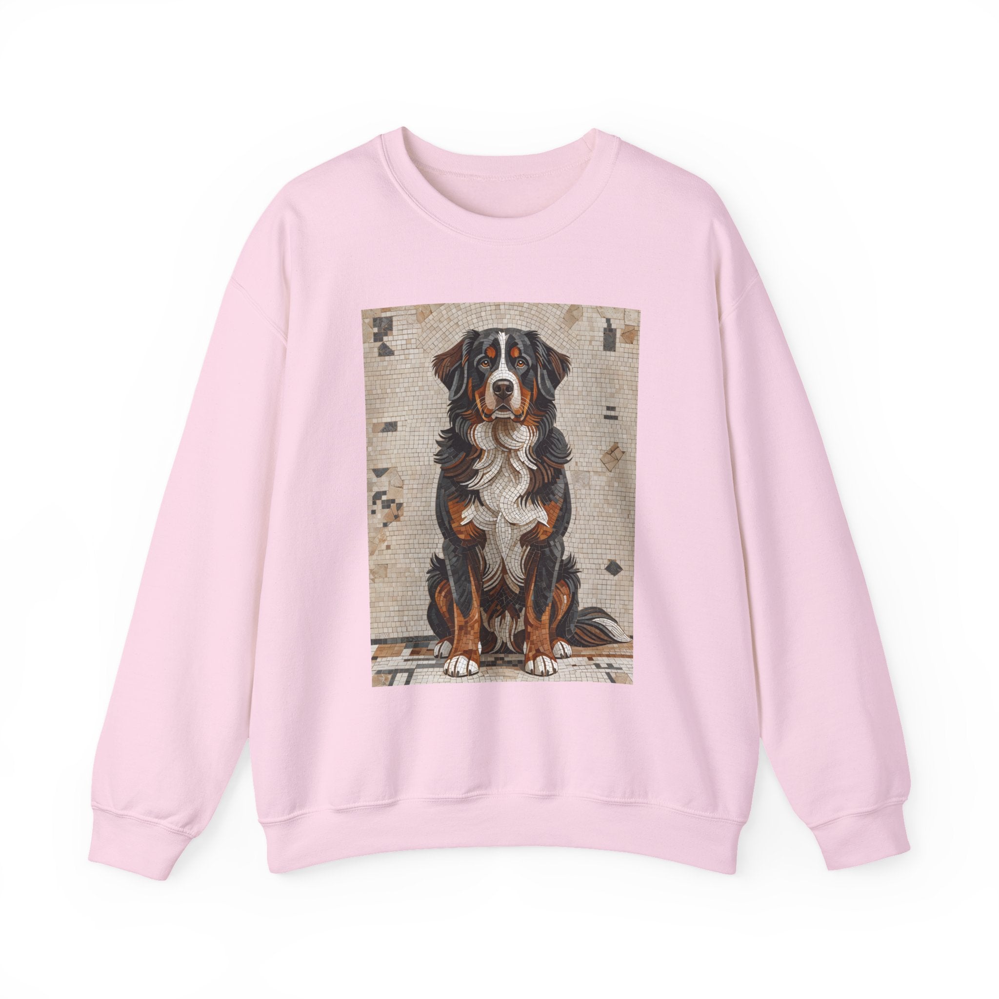 Bernese Mountain Dog Sweatshirt | Living Work of Art Collection | Mosaic Style