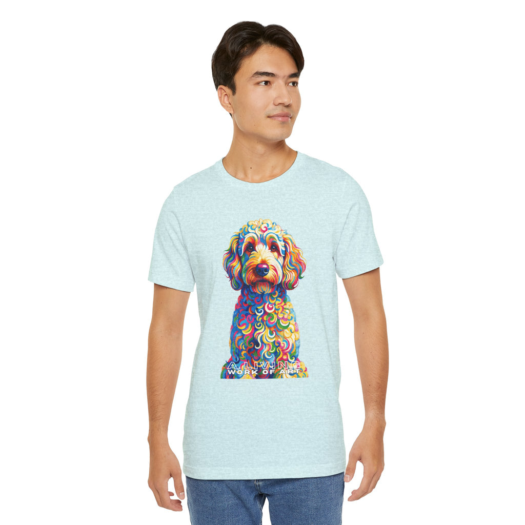 Goldendoodle T Shirt | Living Work of Art Collection | Pointillism Style