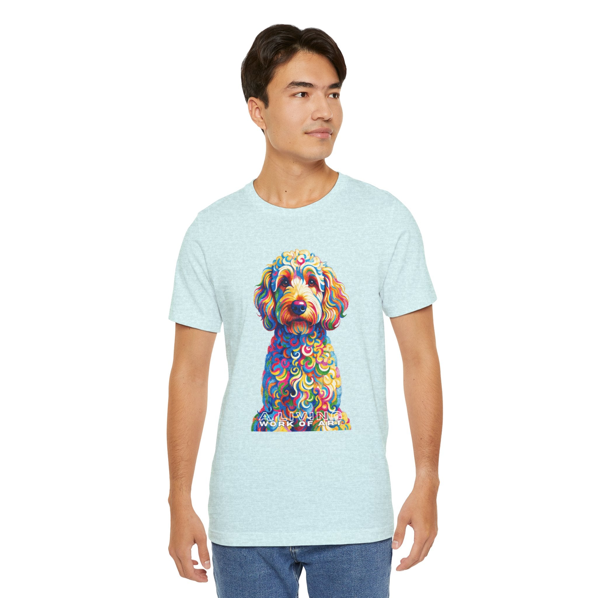 Goldendoodle T Shirt | Living Work of Art Collection | Pointillism Style