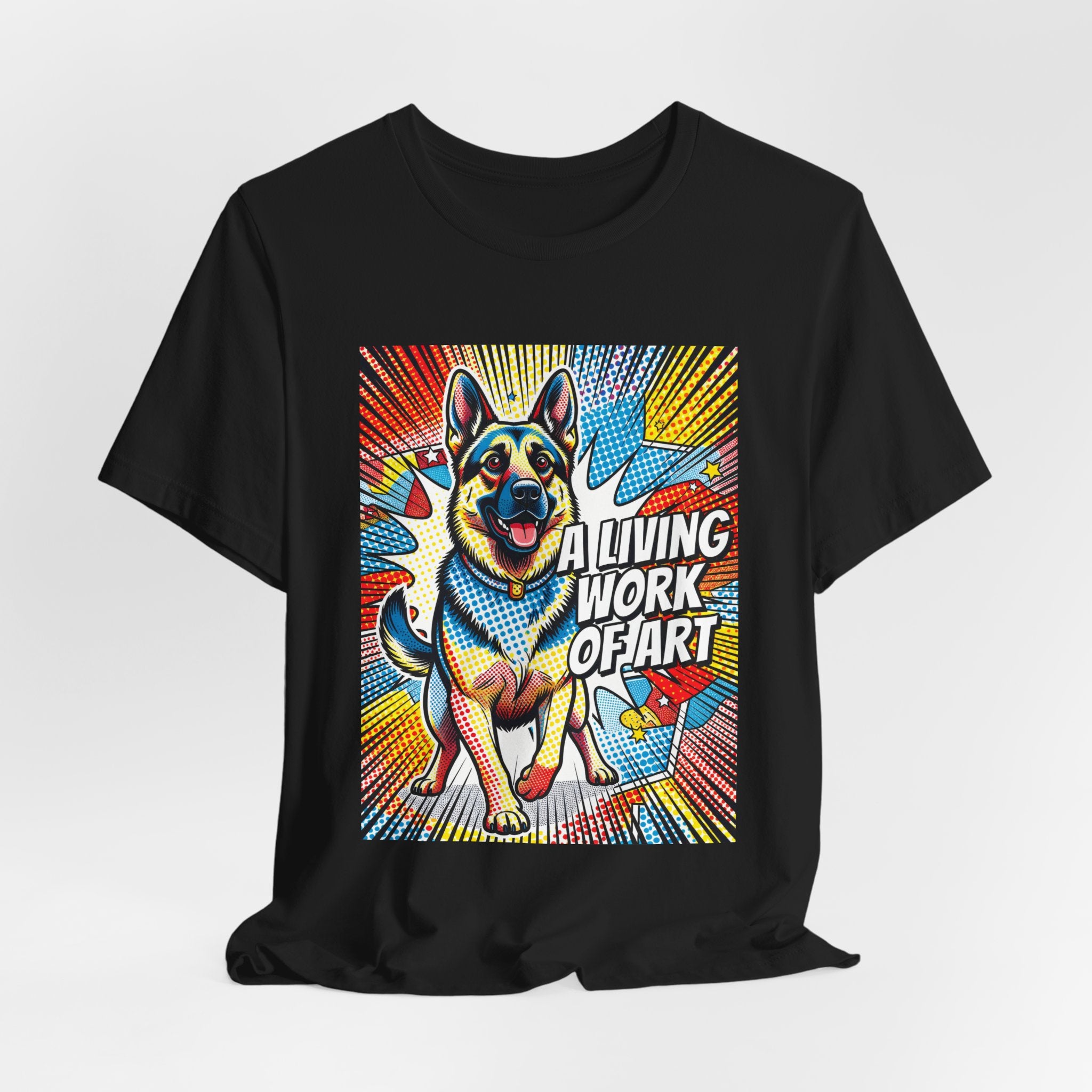 German Shepherd T Shirt | Living Work of Art Collection | Pop Art