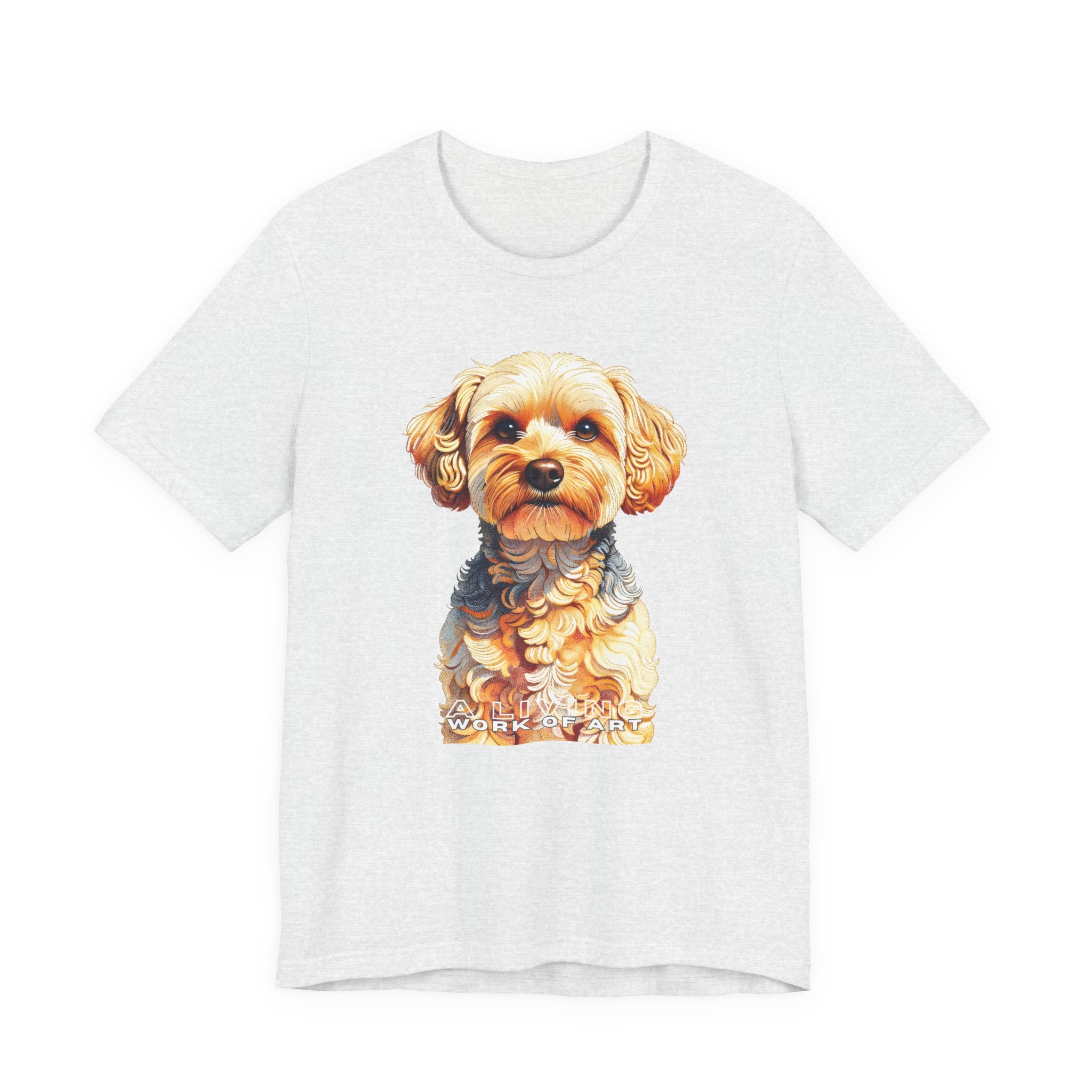Yorkipoo T Shirt | Living Work of Art Collection | Pointillism Style