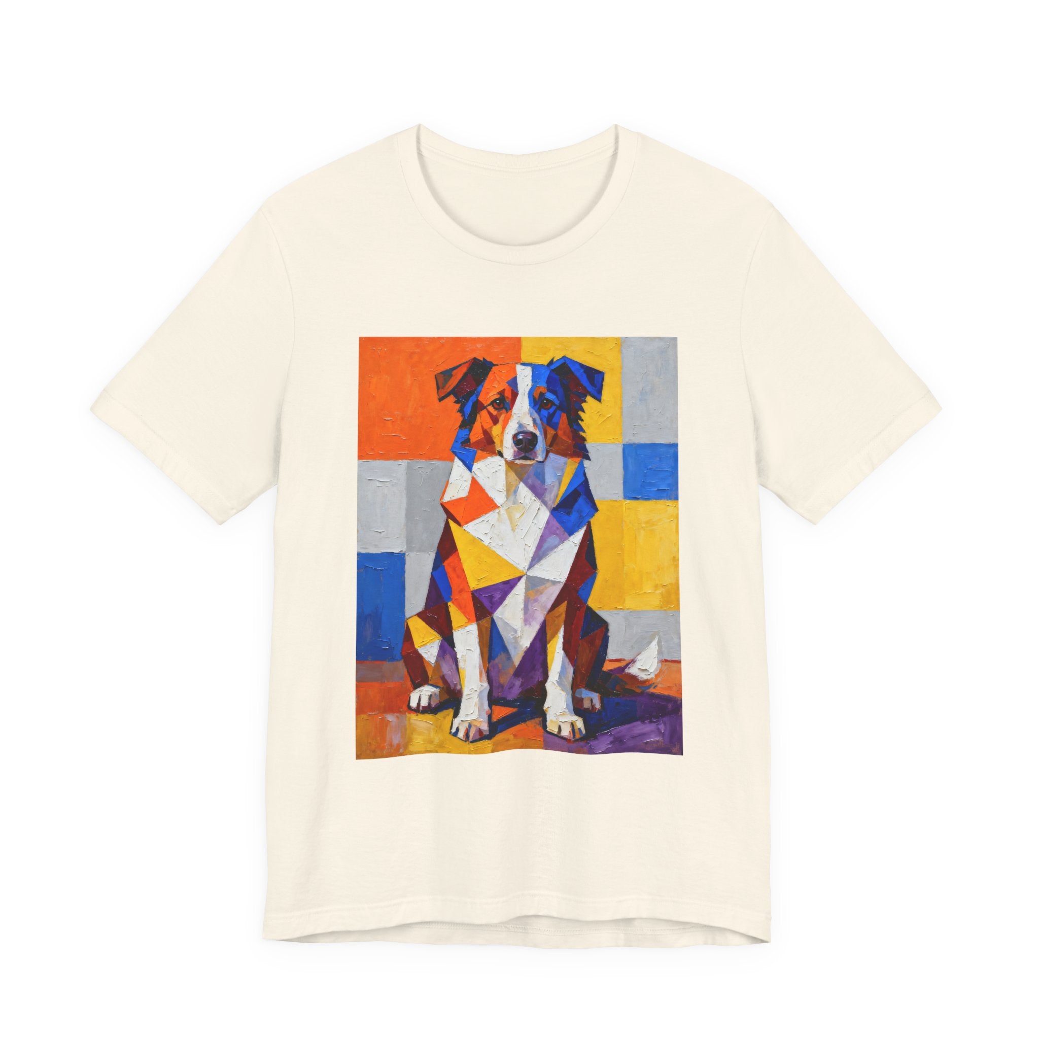 Australian Shepherd T Shirt | Living Work of Art Collection | Cubist Style