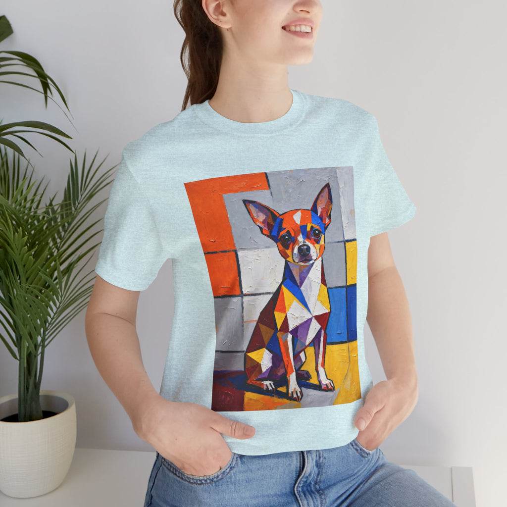 Chihuahua T Shirt | Living Work of Art Collection | Cubist Style