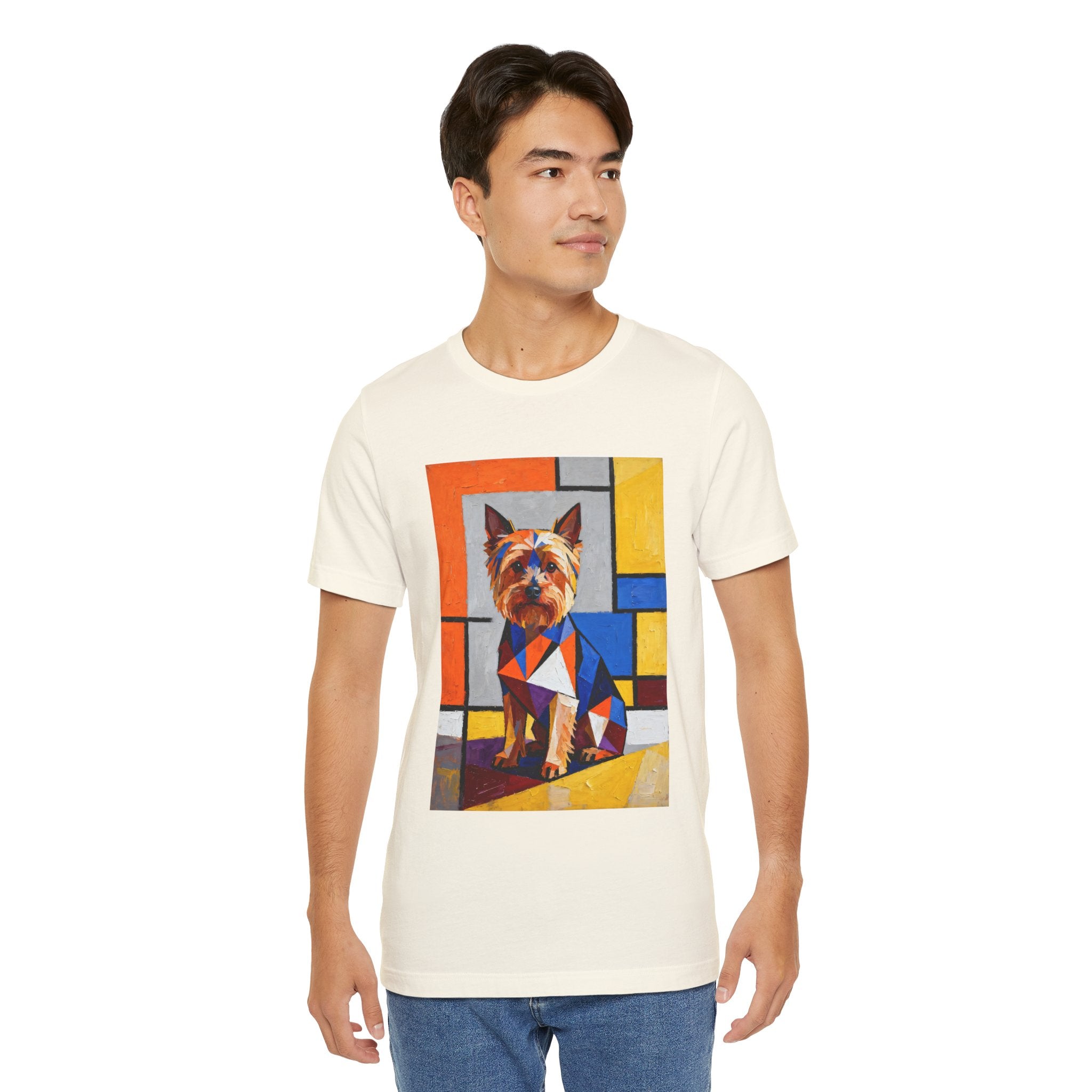 Yorkshire Terrier T Shirt | Living Work of Art Collection | Cubist Style