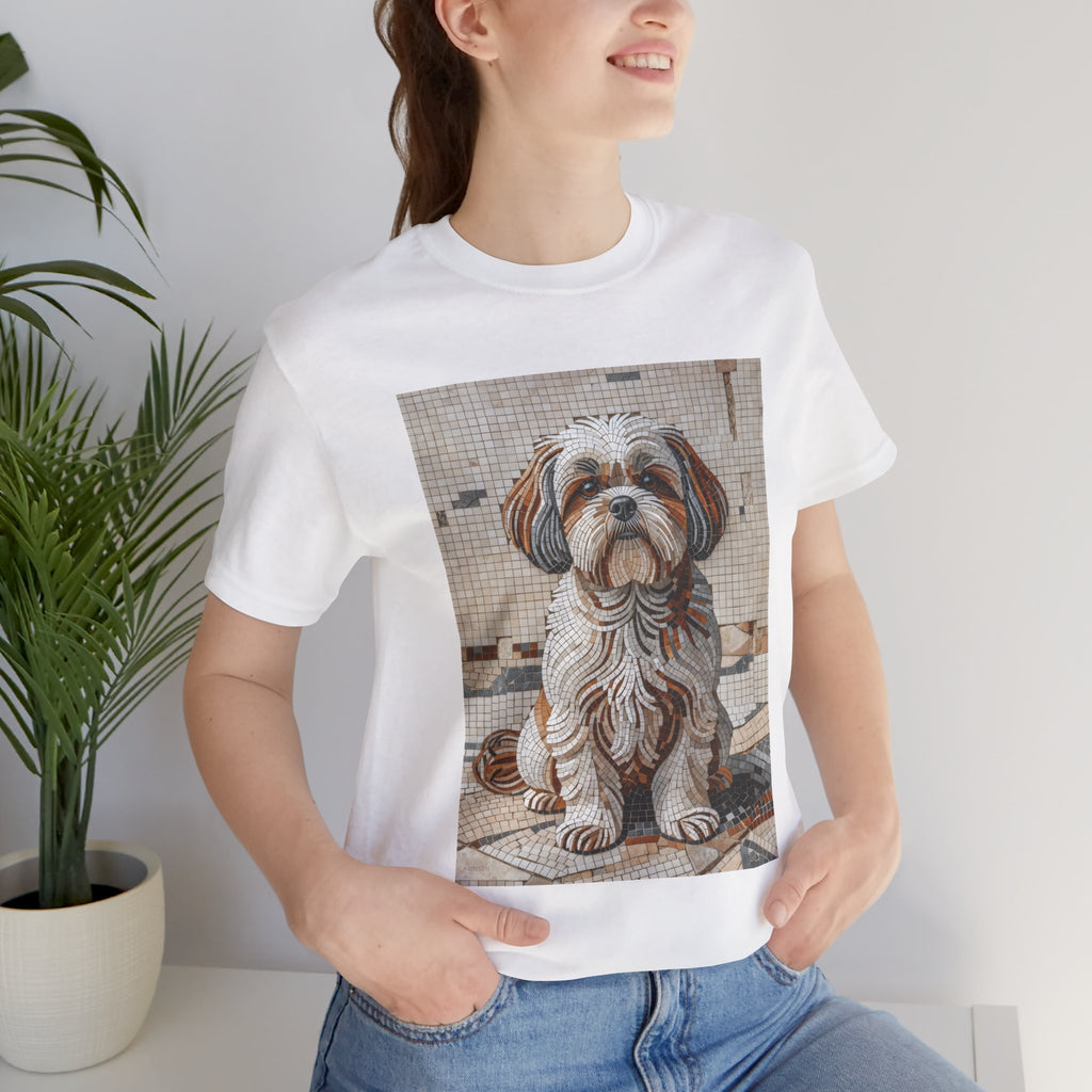 Shih Tzu T Shirt | Living Work of Art Collection | Mosaic Style