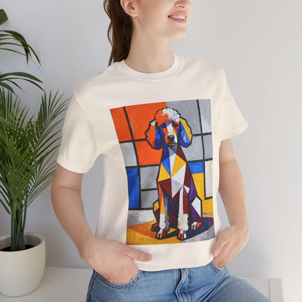 Poodle T Shirt | Living Work of Art Collection | Cubist Style