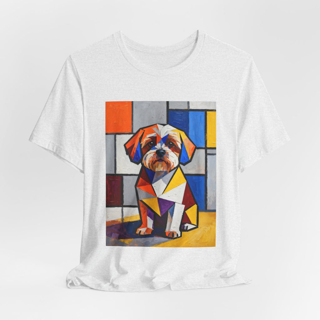 Shih-Poo T Shirt | Living Work of Art Collection | Cubist Style
