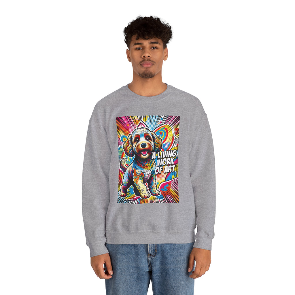 Schnoodle Sweatshirt | Living Work of Art Collection | Pop Art