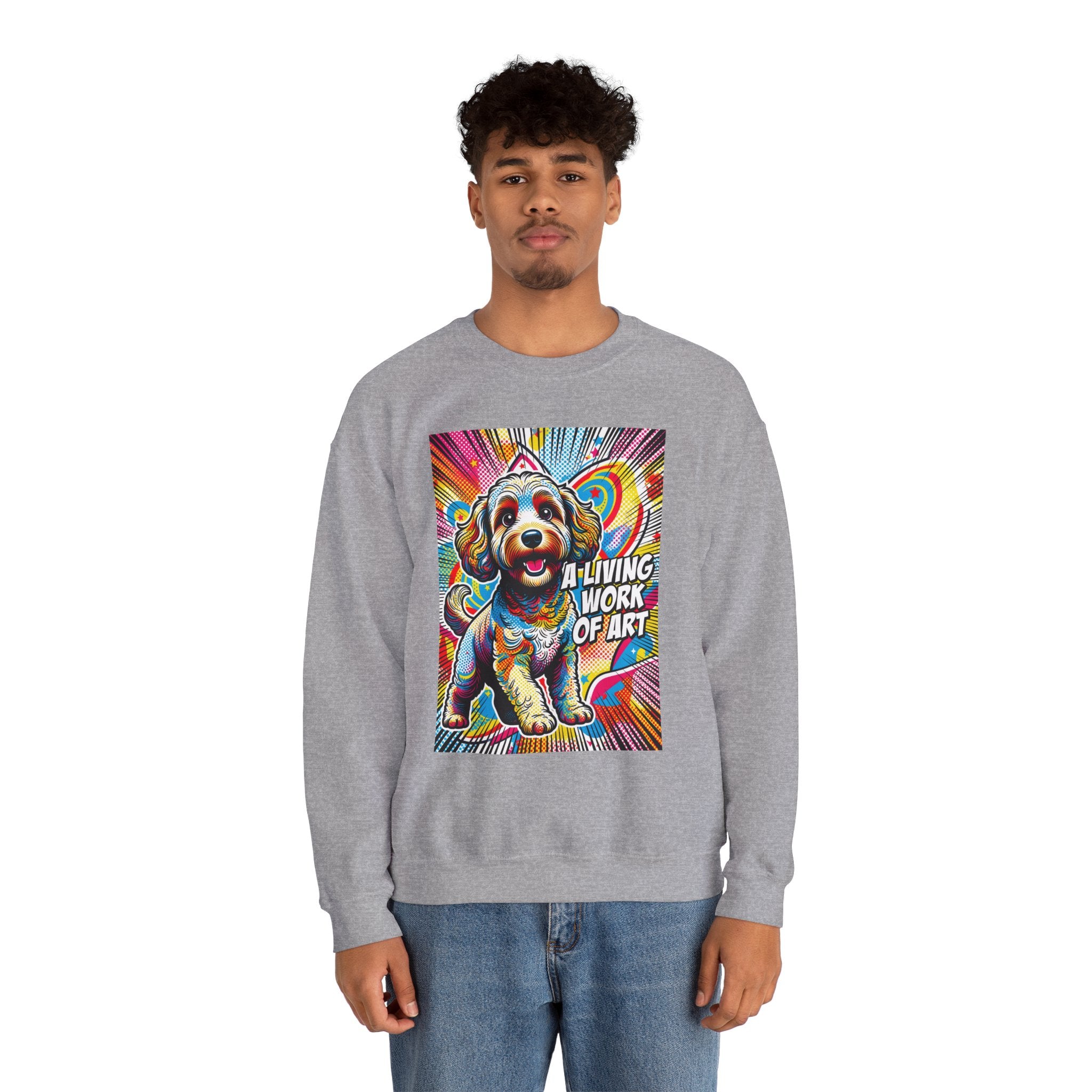 Schnoodle Sweatshirt | Living Work of Art Collection | Pop Art
