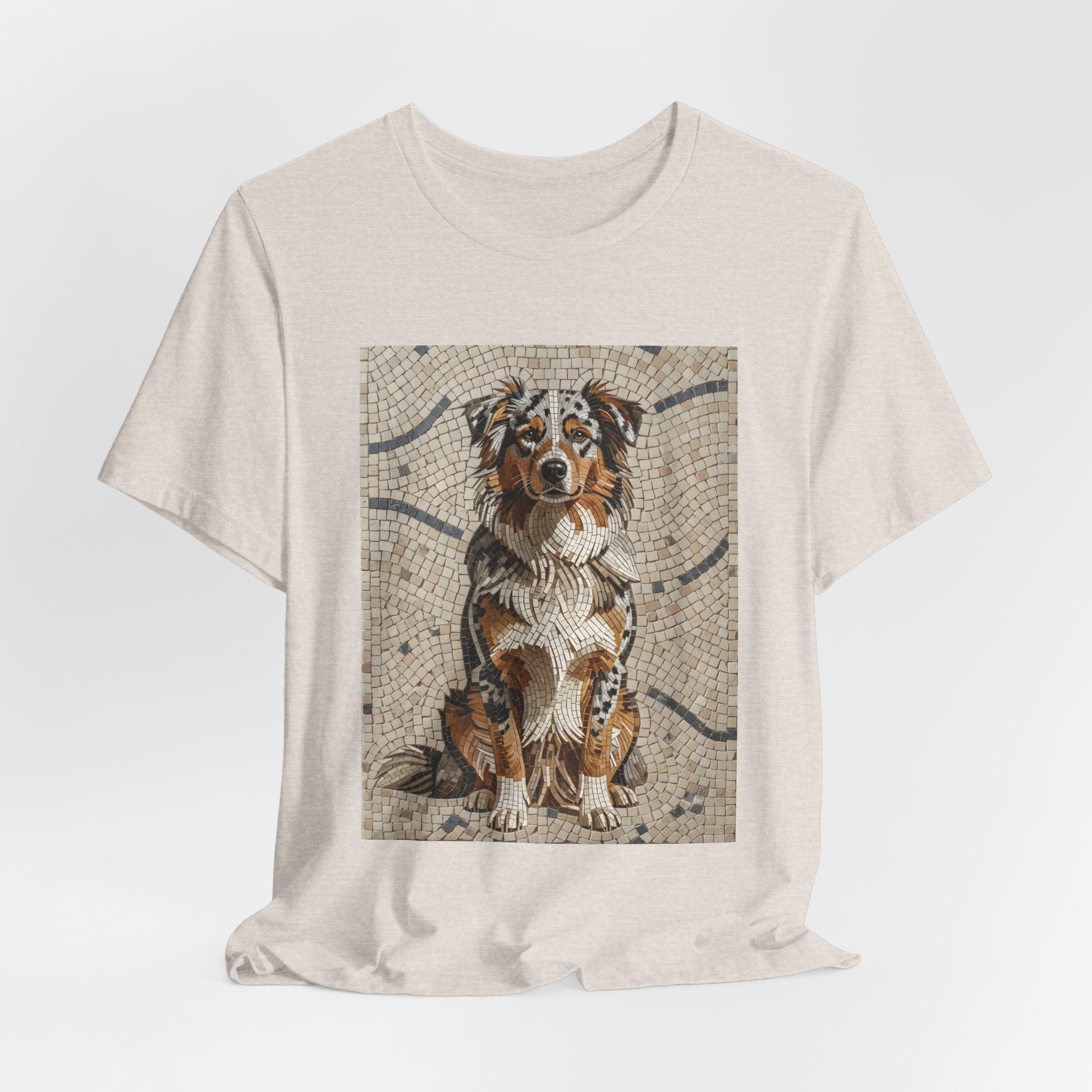Australian Shepherd T Shirt | Living Work of Art Collection | Mosaic Style