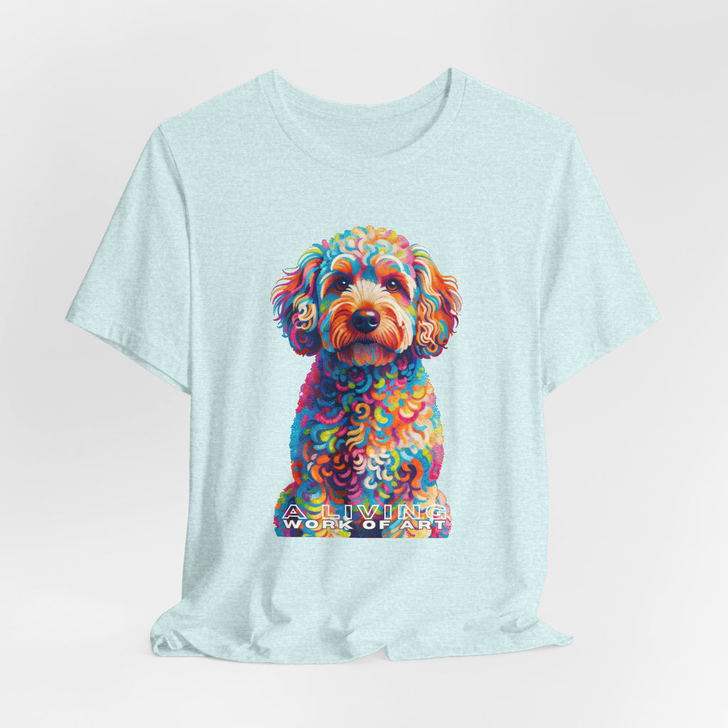 Schnoodle T Shirt | Living Work of Art Collection | Pointillism Style