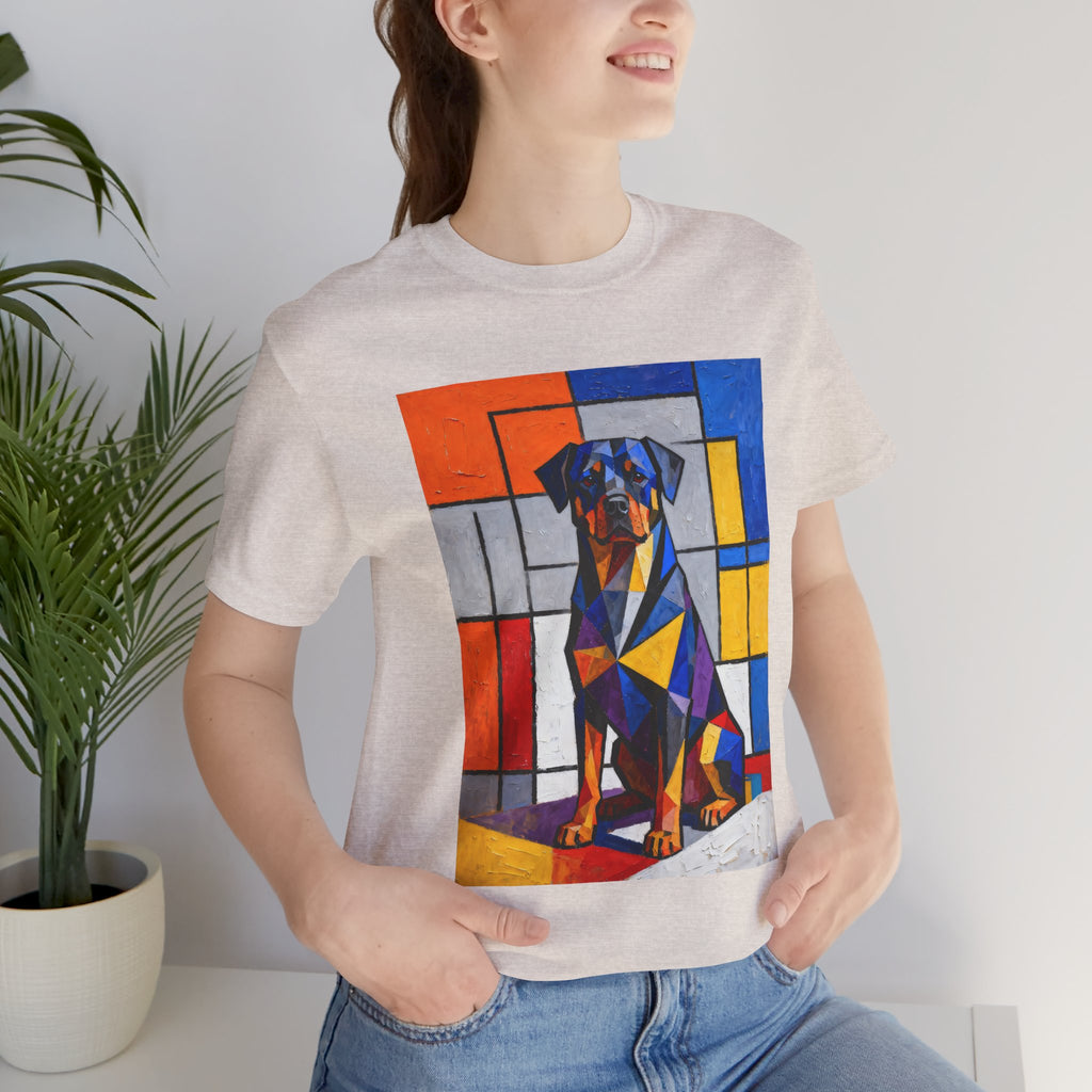 Rottweiler T Shirt | Living Work of Art Collection | Cubist Style
