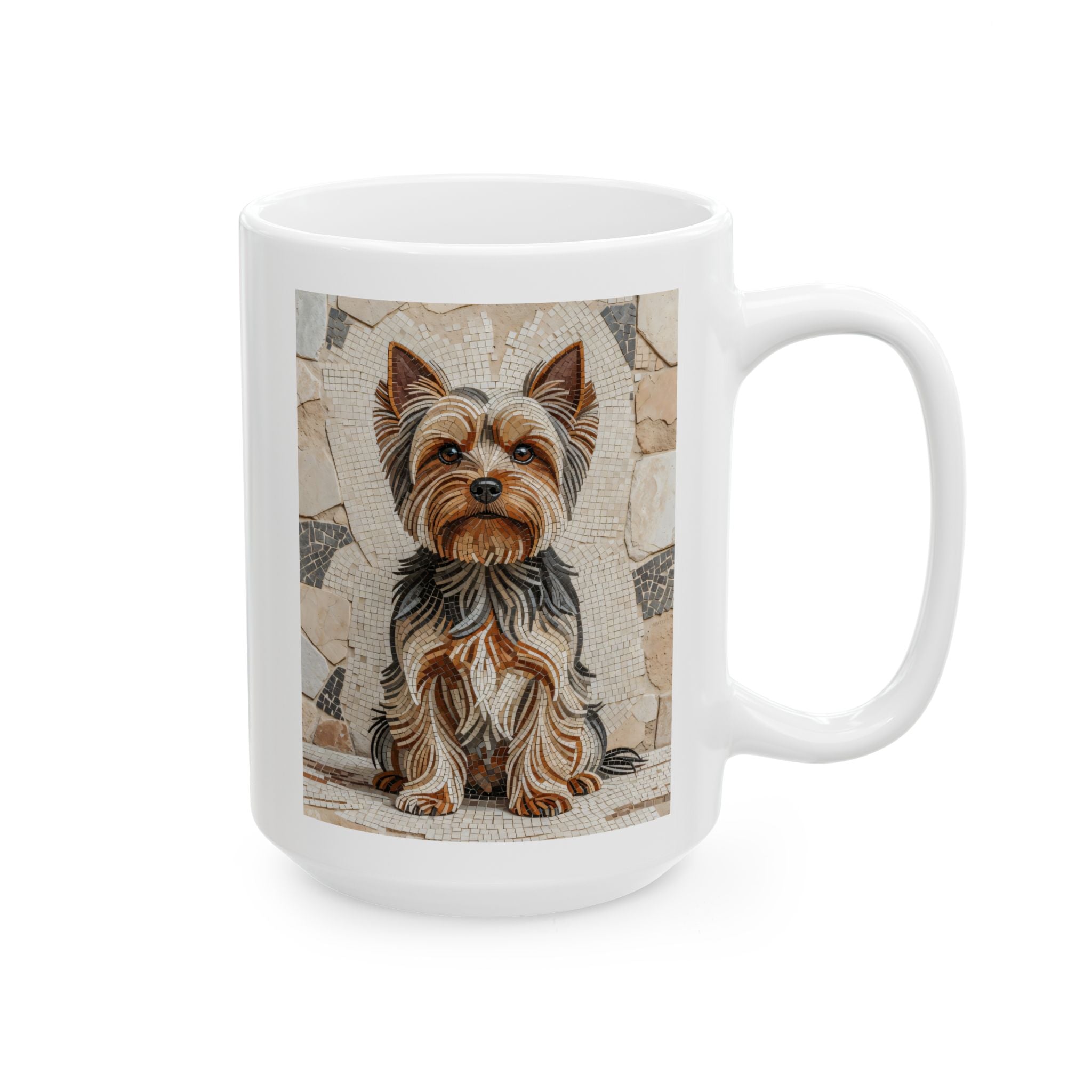 Yorkshire Terrier Coffee Mug | Living Work of Art Collection | Mosaic Style