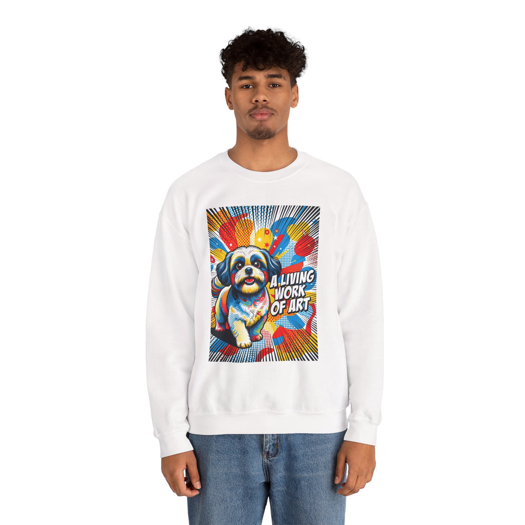Shih Tzu Sweatshirt | Living Work of Art Collection | Pop Art