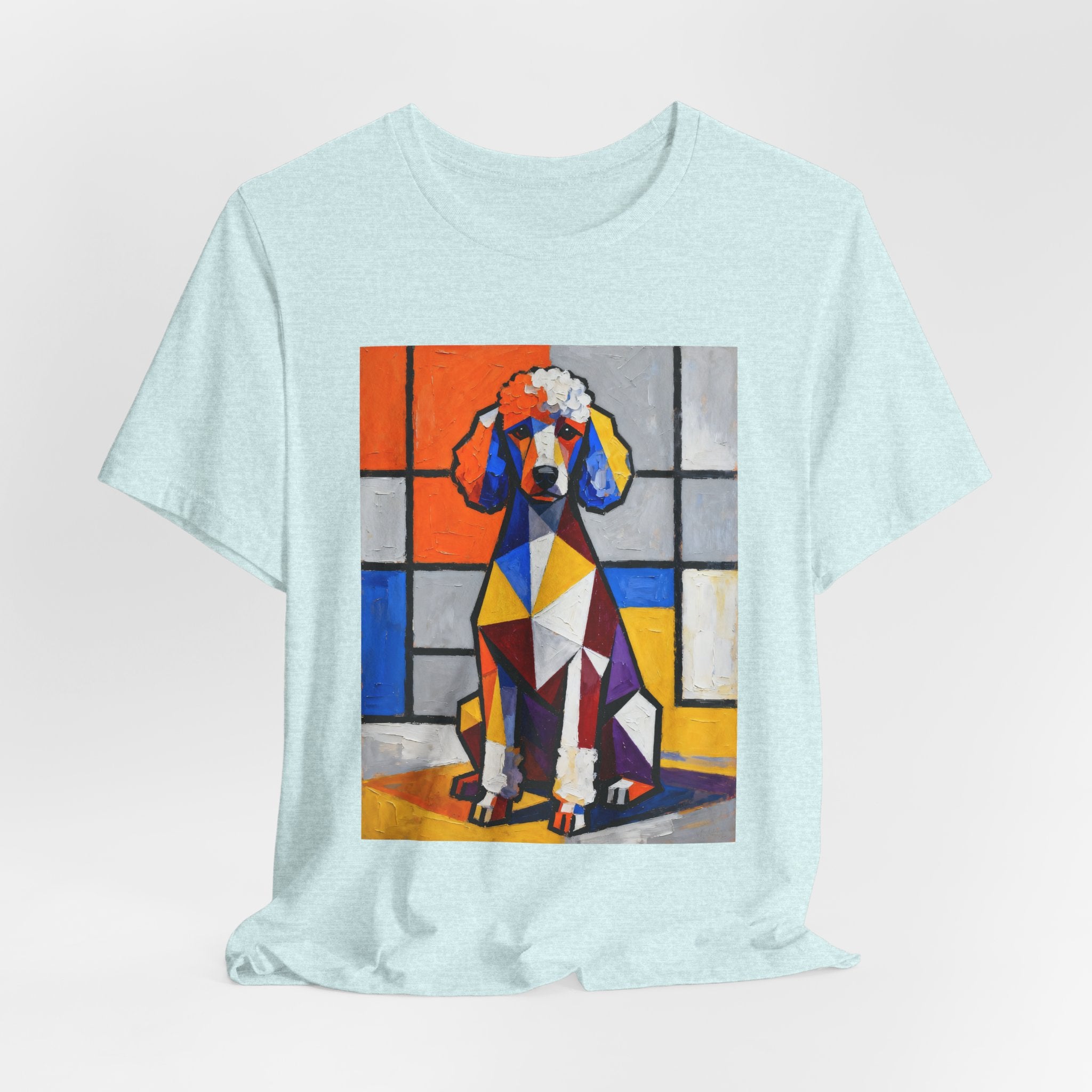 Poodle T Shirt | Living Work of Art Collection | Cubist Style