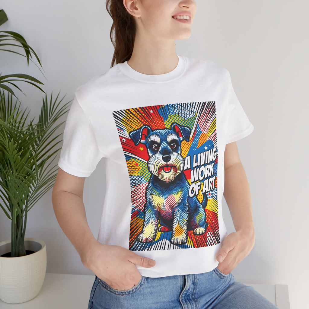 Schnauzer T Shirt | Living Work of Art Collection | Pop Art