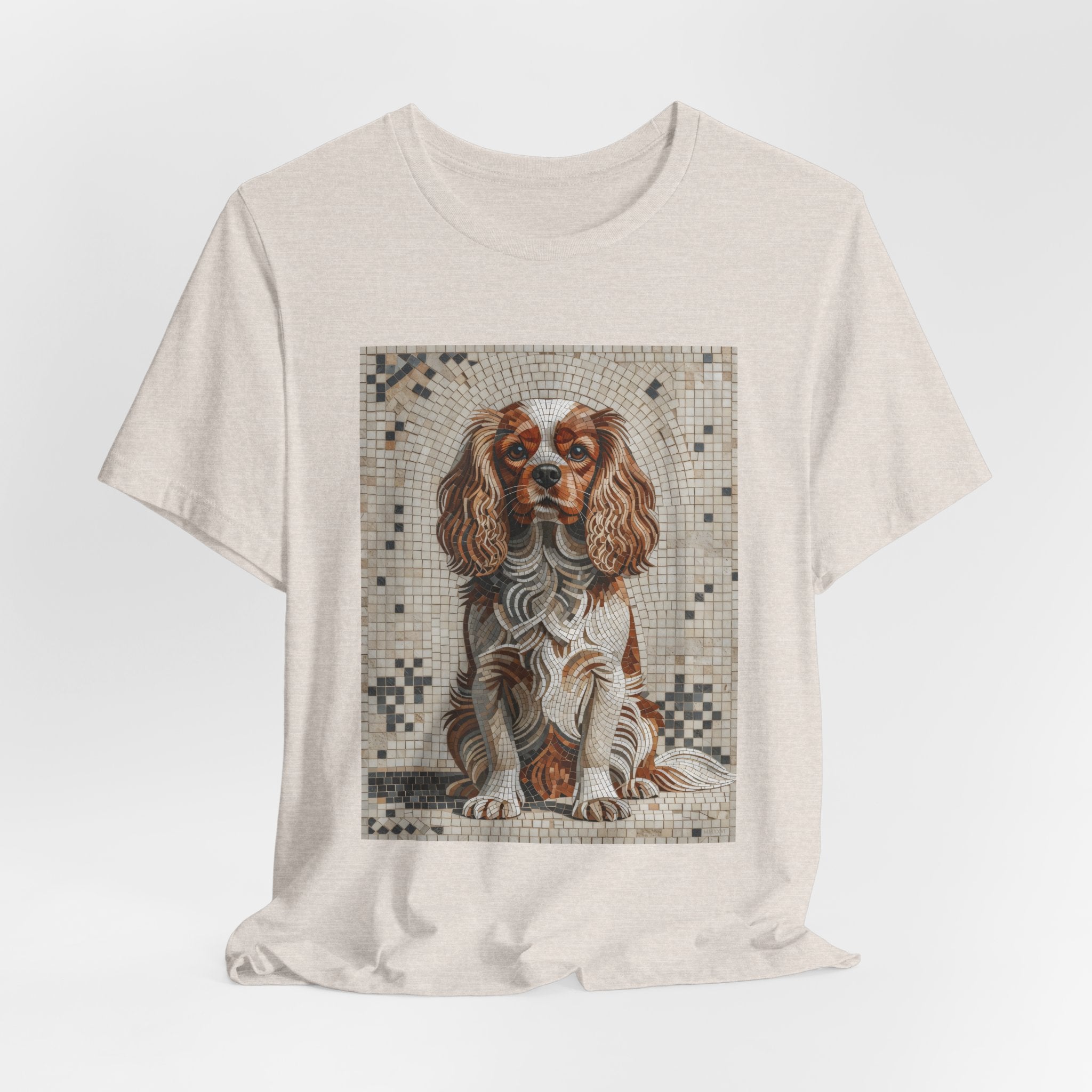 Cavalier King Charles Spaniel T Shirt | Living Work of Art Collection | Mosaic Style
