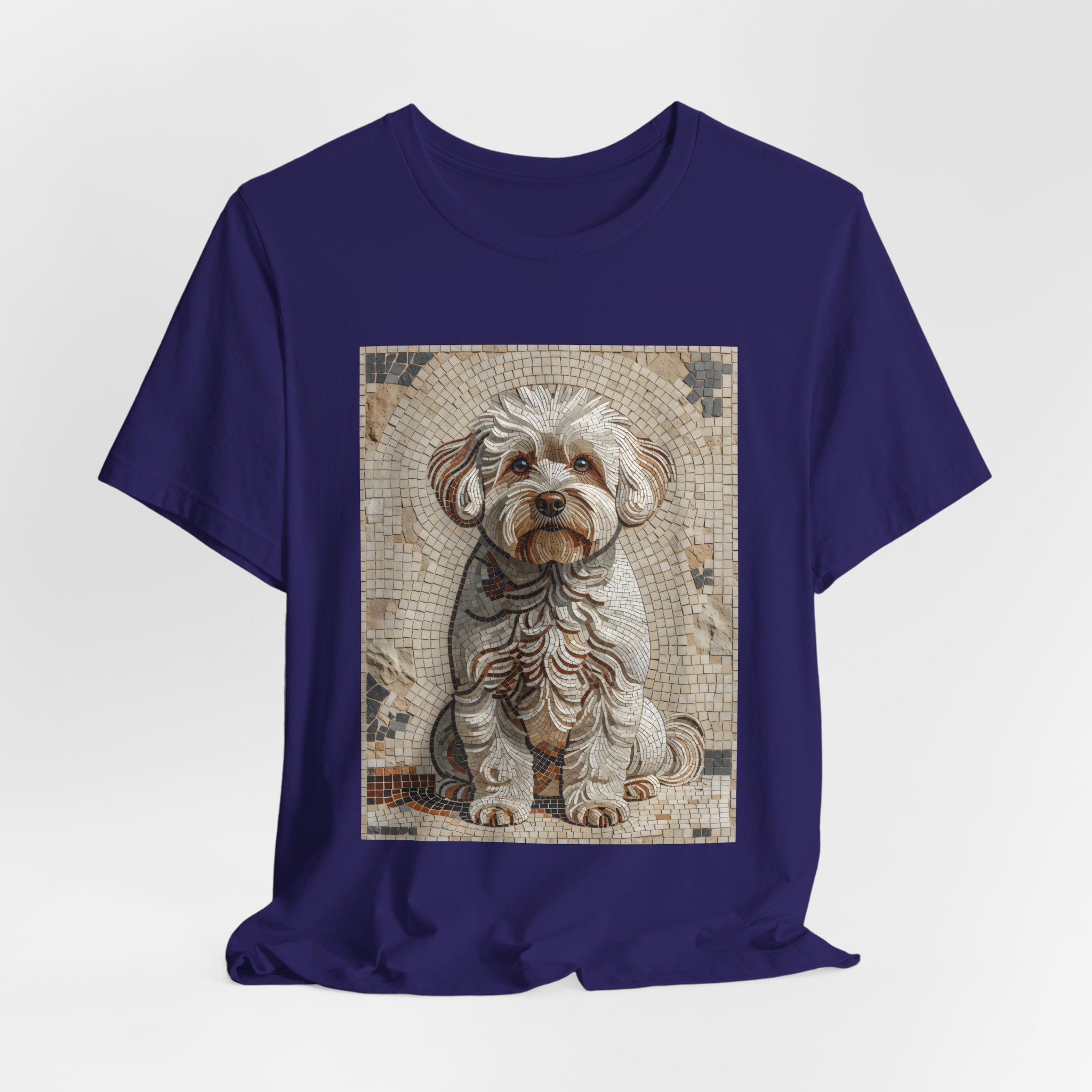 Bichon Frise T Shirt | Living Work of Art Collection | Mosaic Style