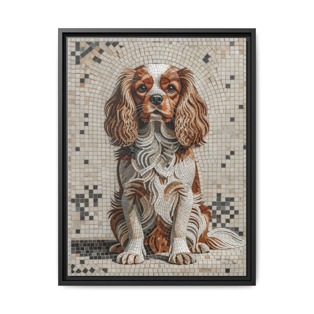 Cavalier King Charles Spaniel Canvas Wall Art | Living Work of Art Collection | Mosaic Style Print