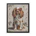 Cavalier King Charles Spaniel Canvas Wall Art | Living Work of Art Collection | Mosaic Style Print
