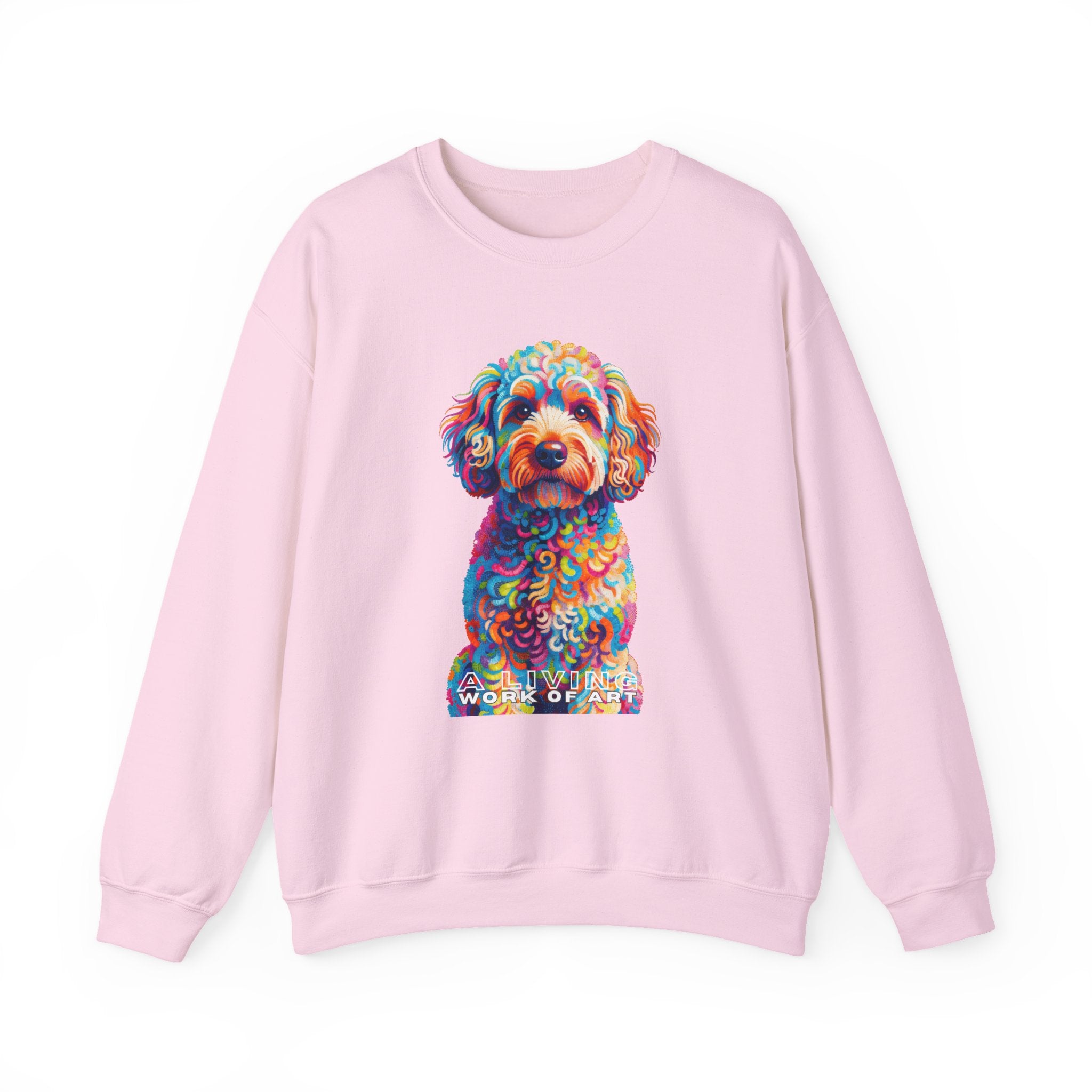 Schnoodle Sweatshirt | Living Work of Art Collection | Pointillism Style