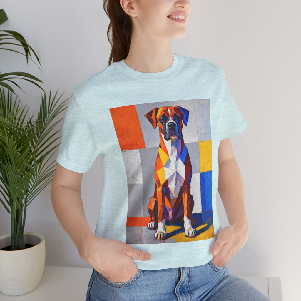 Boxer T Shirt | Living Work of Art Collection | Cubist Style