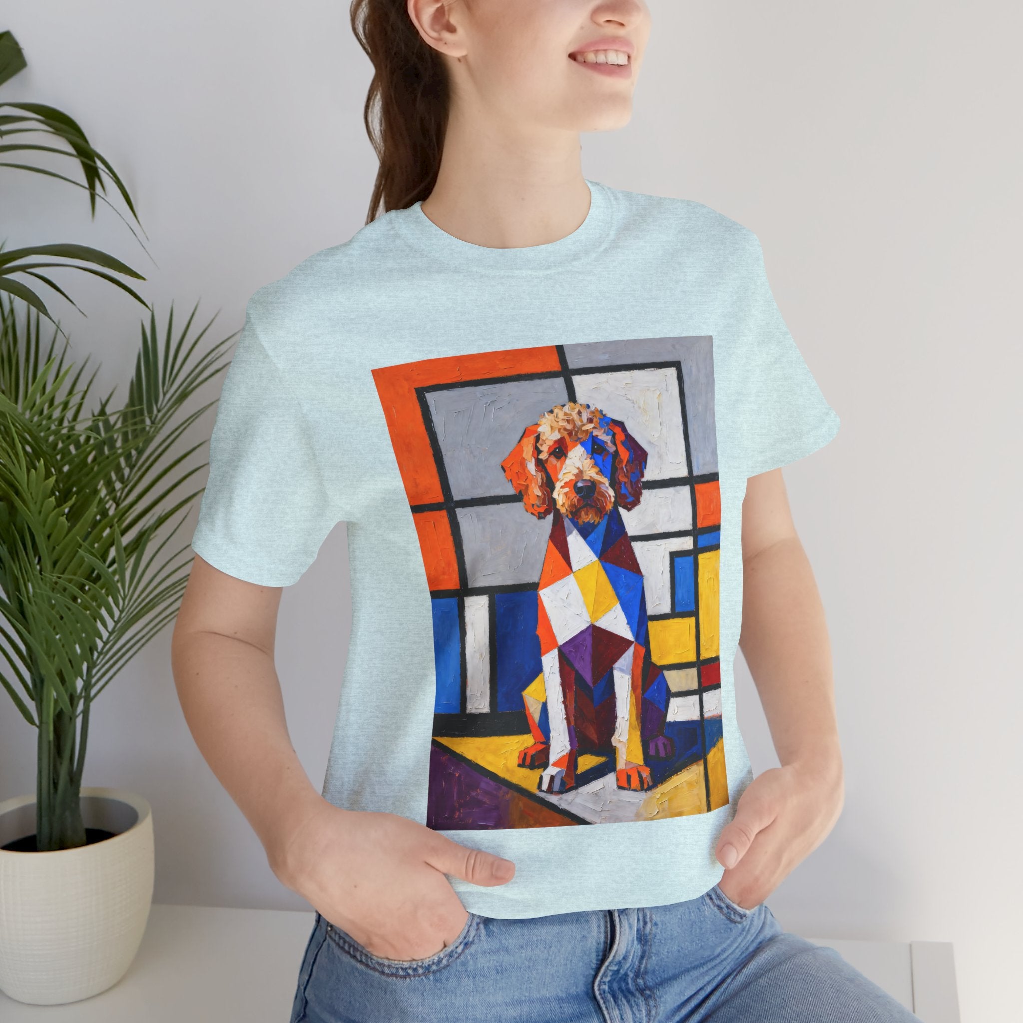 Labradoodle T Shirt | Living Work of Art Collection | Cubist Style