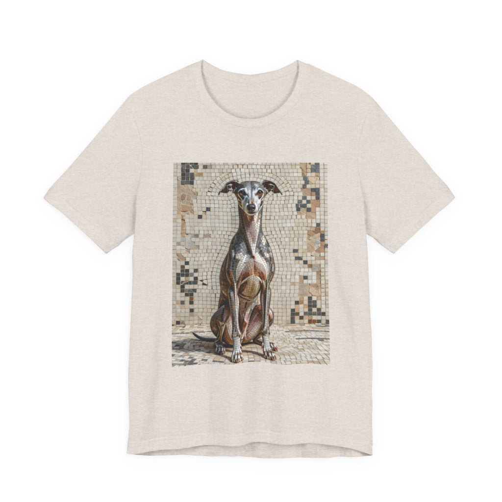 Italian Greyhound T Shirt | Living Work of Art Collection | Mosaic Style