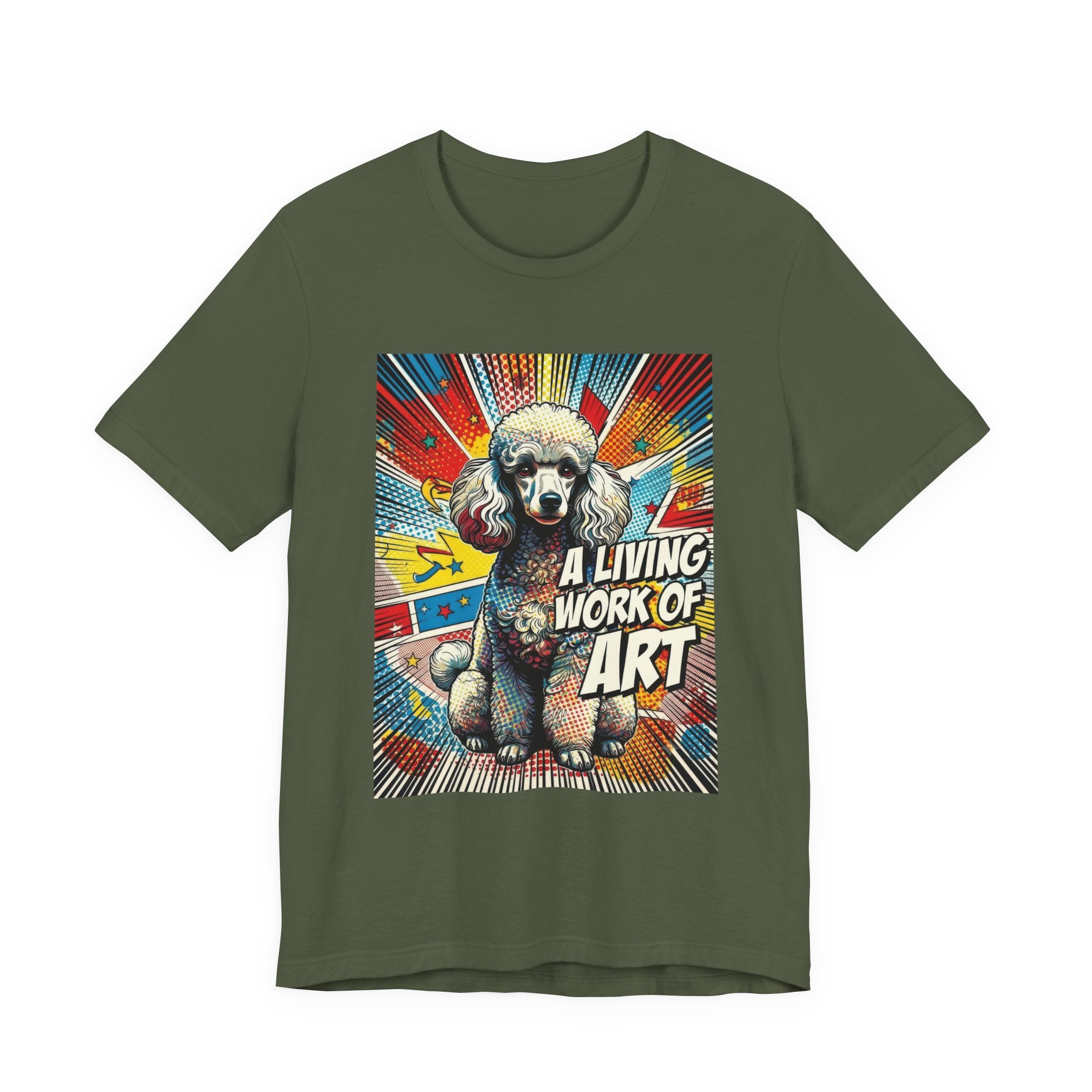 Poodle T Shirt | Living Work of Art Collection | Pop Art