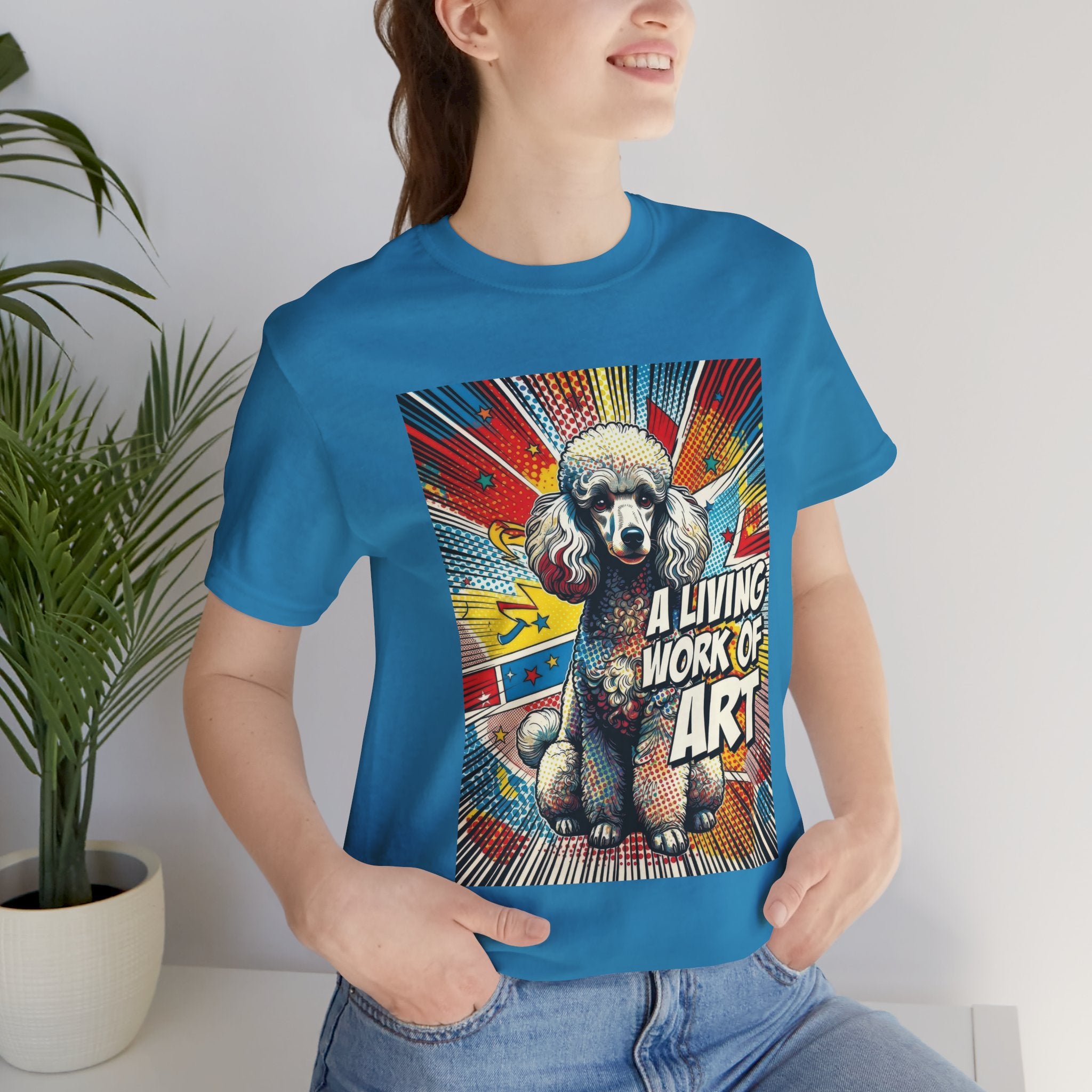 Poodle T Shirt | Living Work of Art Collection | Pop Art