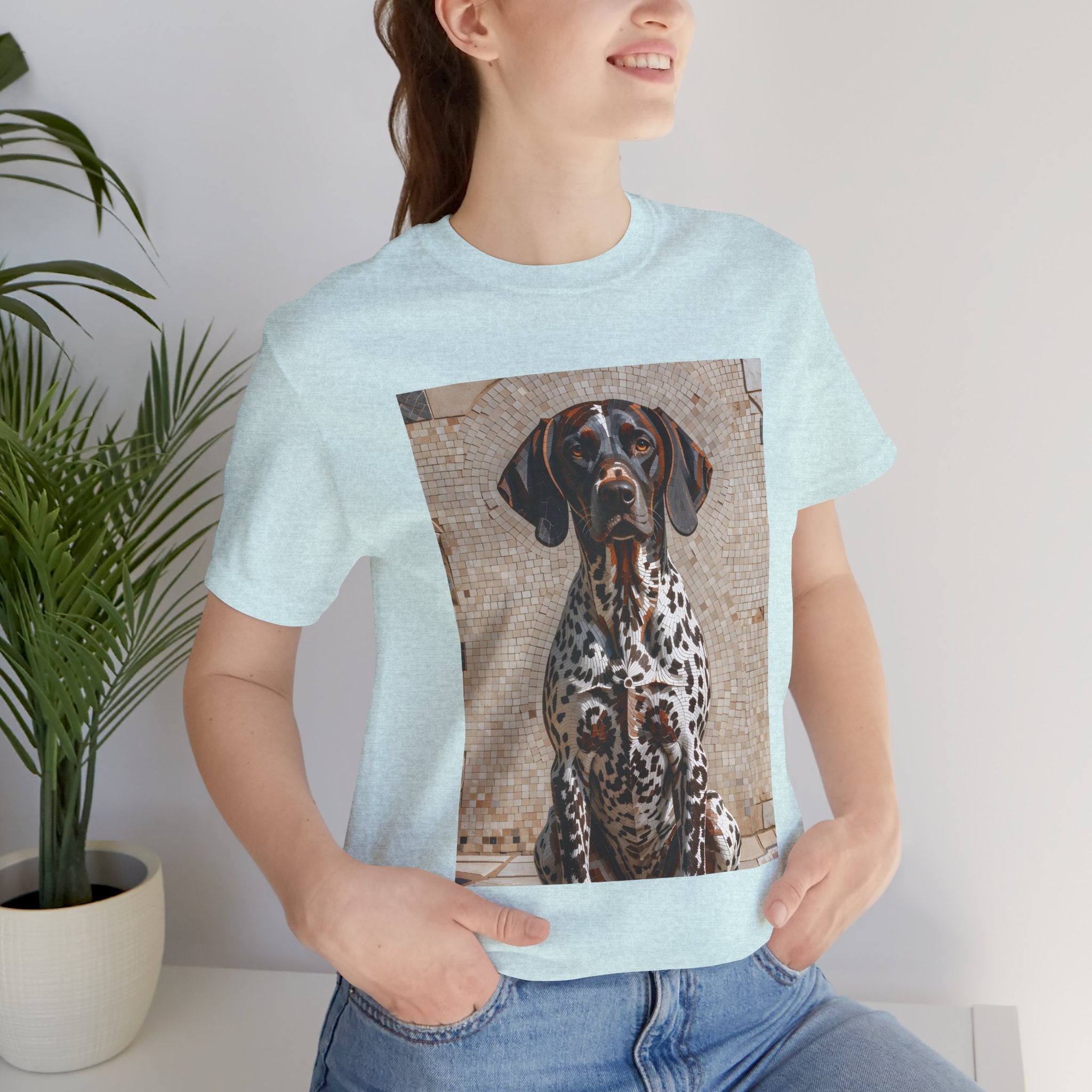 German Shorthaired Pointer T Shirt | Living Work of Art Collection | Mosaic Style