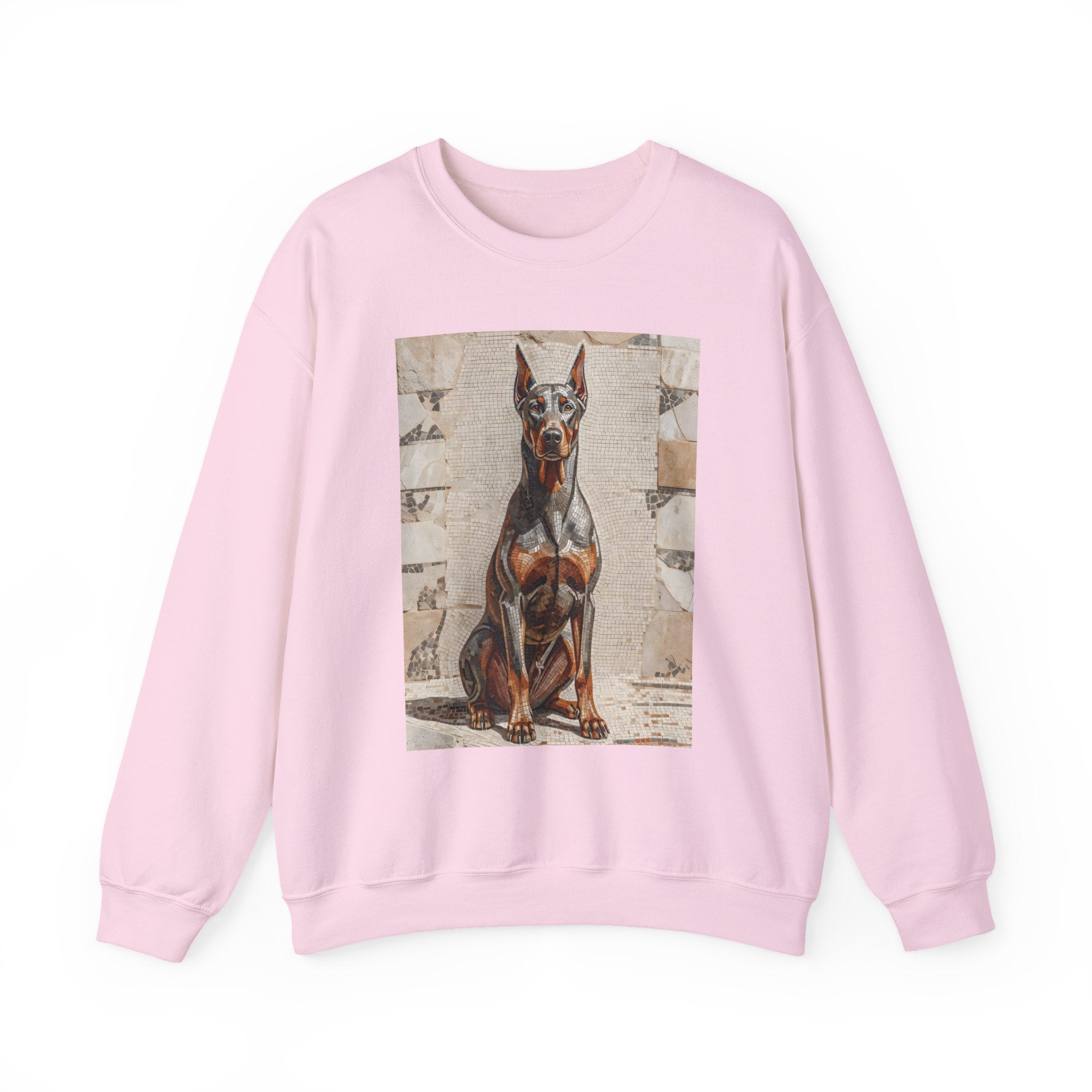 Doberman Pinscher Sweatshirt | Living Work of Art Collection | Mosaic Style